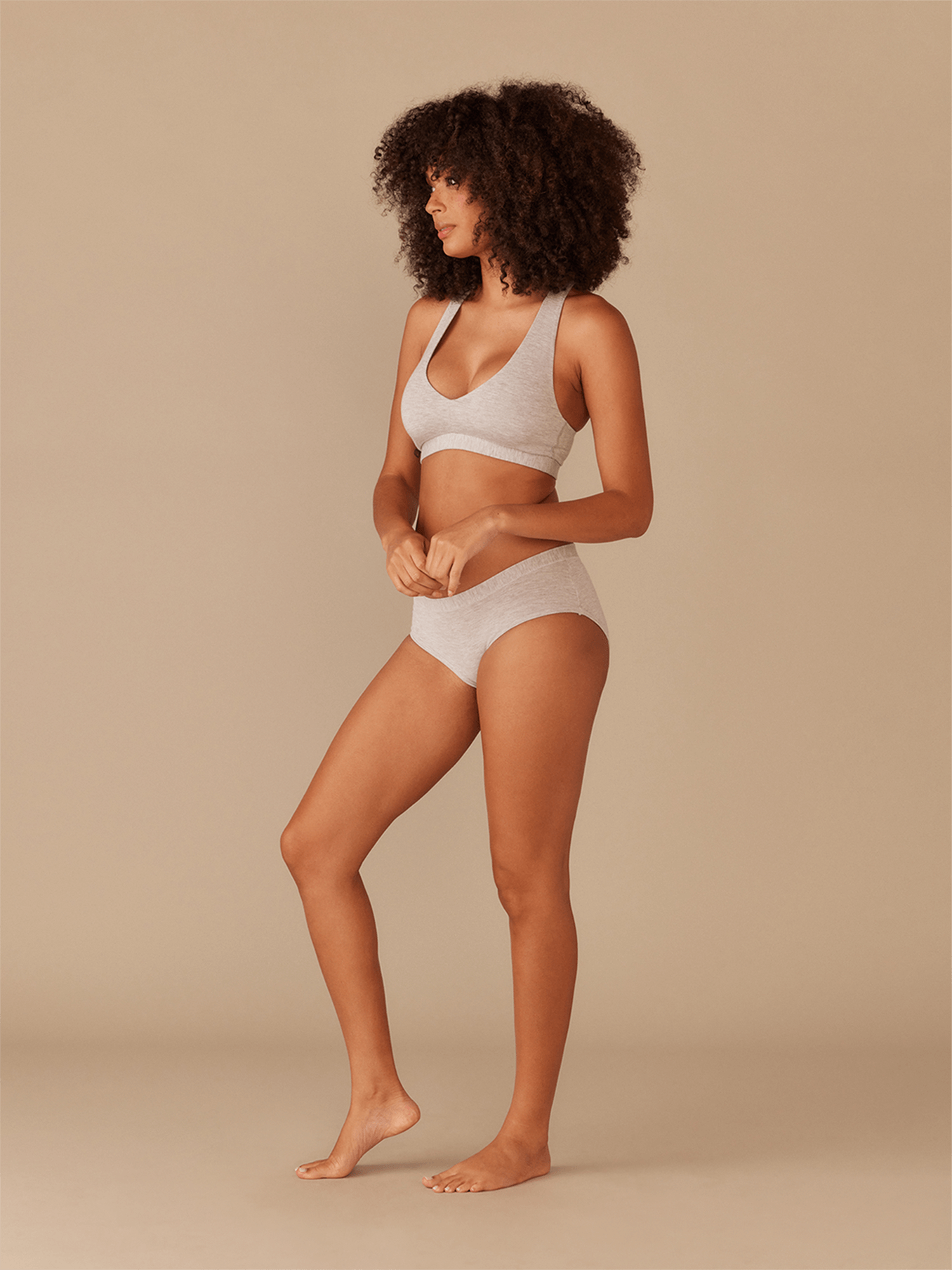 UltraModal™ FeelFree Racerback Bralette | Heather Grey