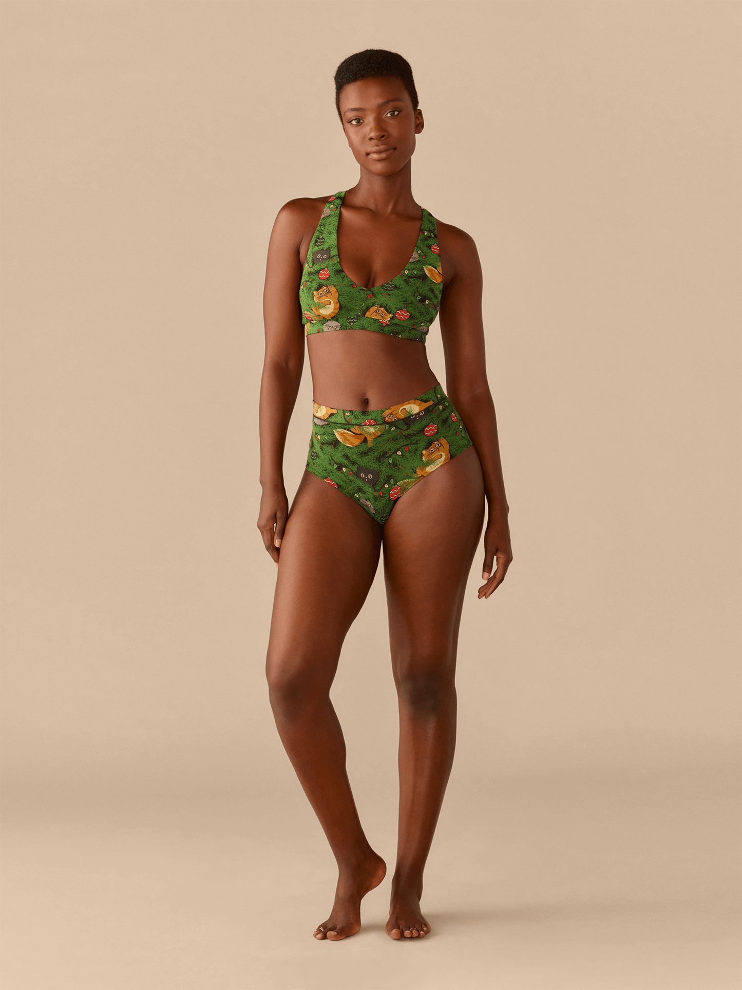 UltraModal™ FeelFree Racerback Bralette | Meowy Christmas