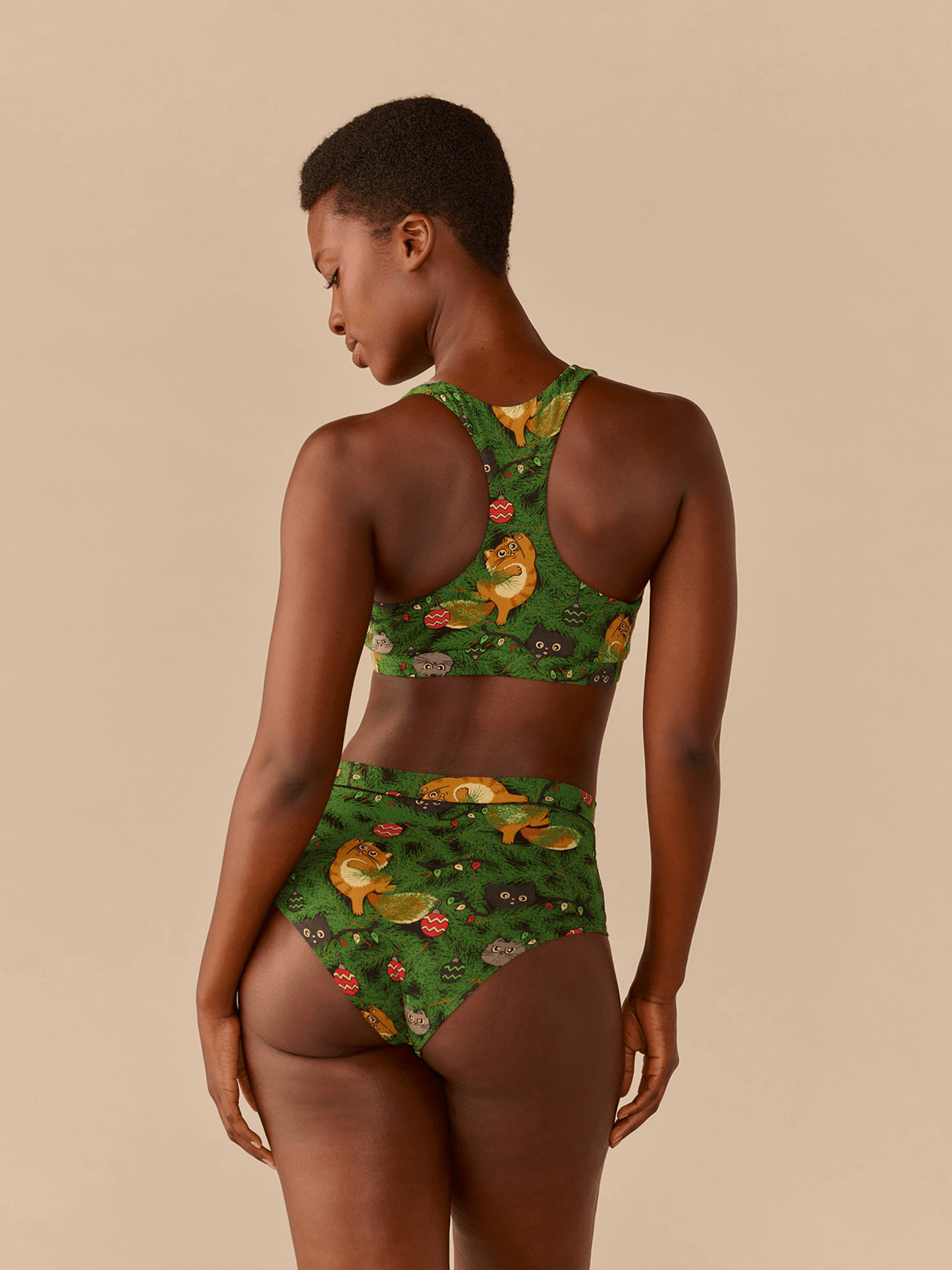 UltraModal™ FeelFree Racerback Bralette | Meowy Christmas