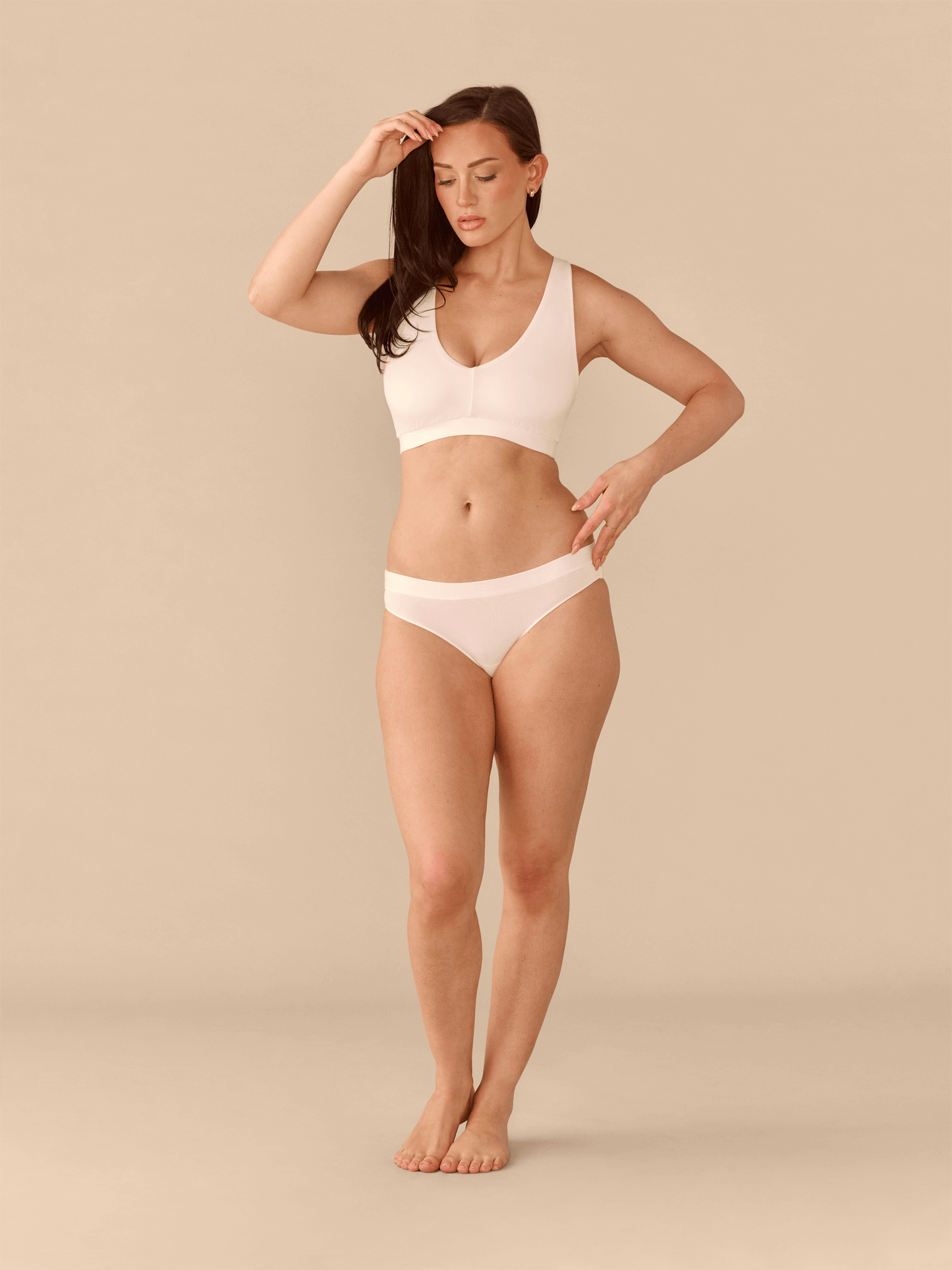 Curvy UltraModal™ FeelFree Racerback Bralette | White