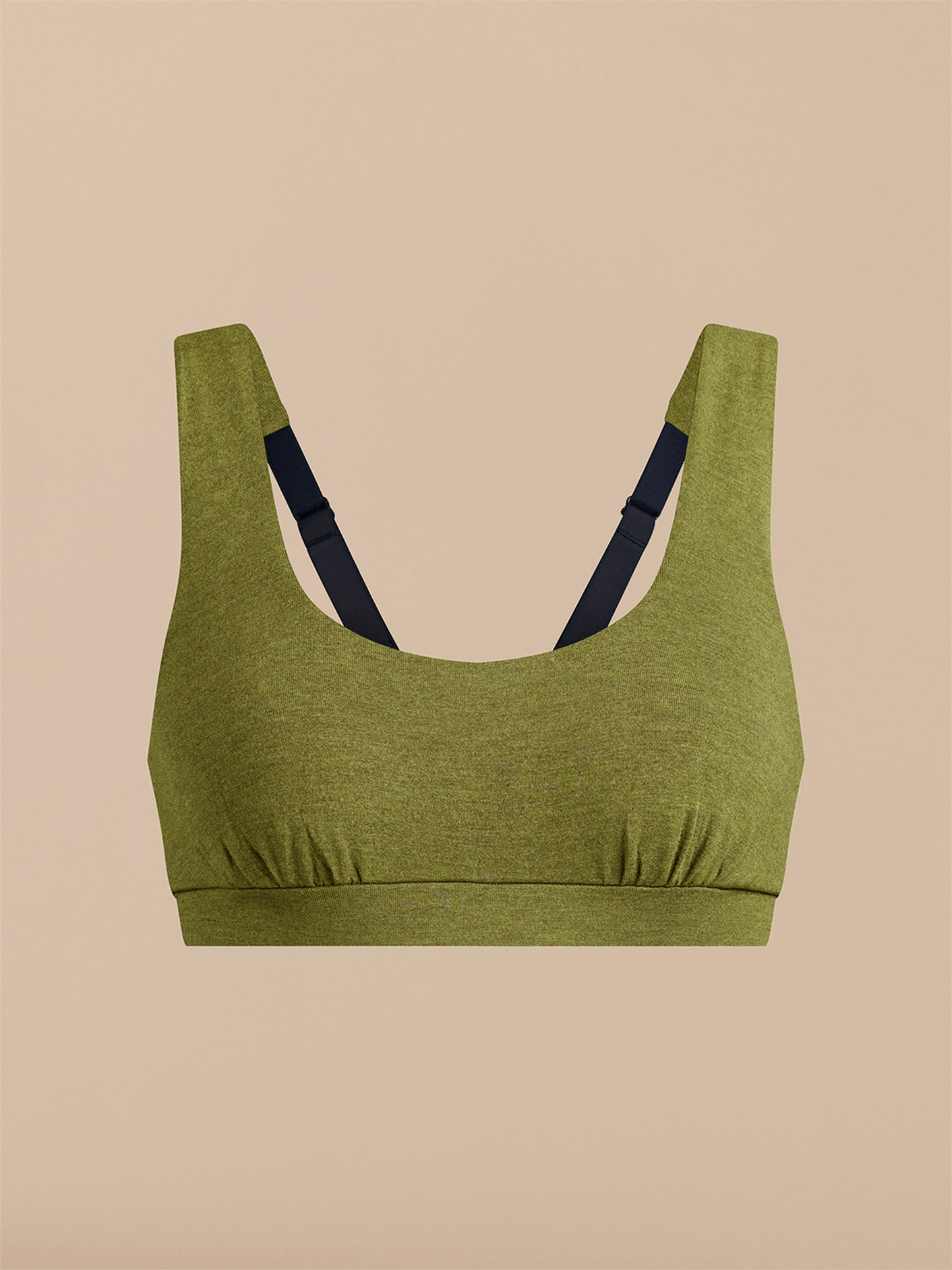 UltraModal™ FeelFree Square Neck Bralette | Heather Olive