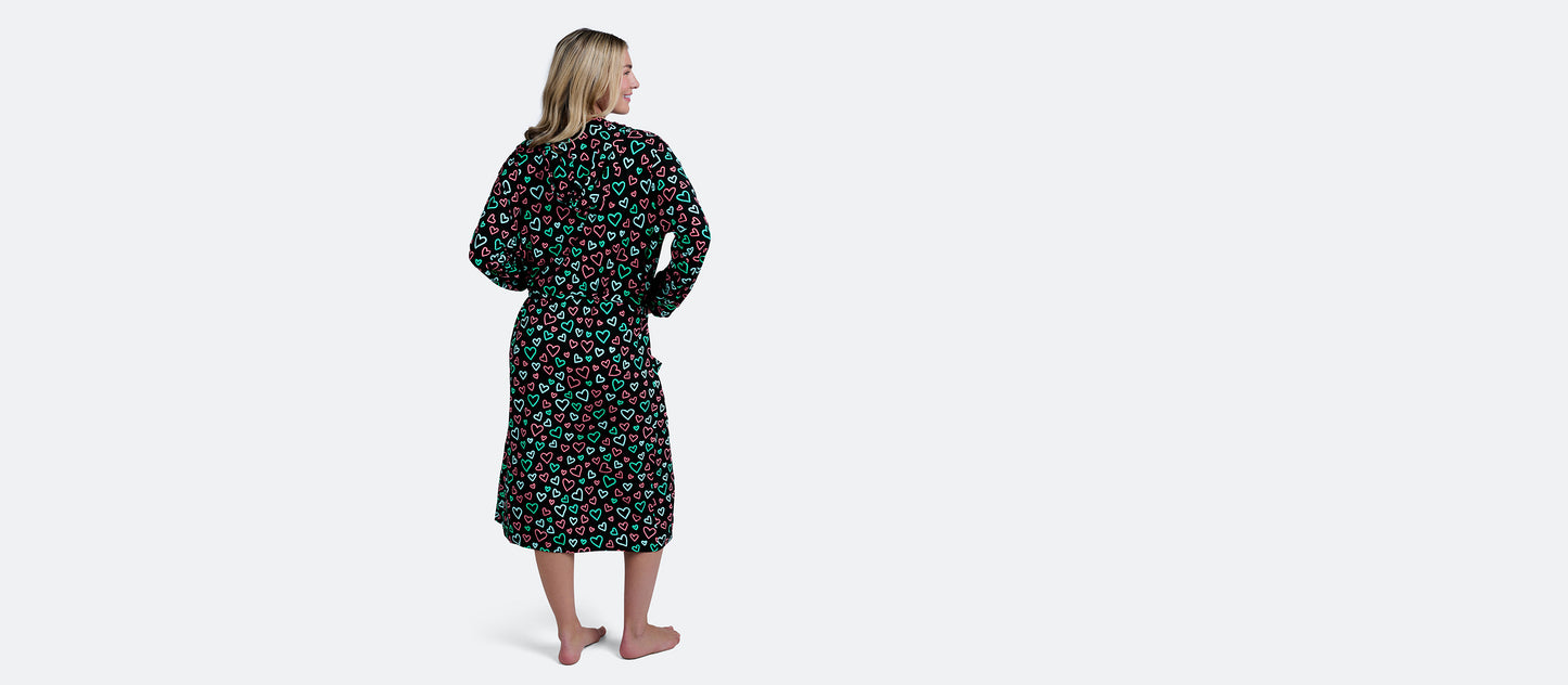 UltraModal™ Hooded Robe - Unisex | Electric Hearts