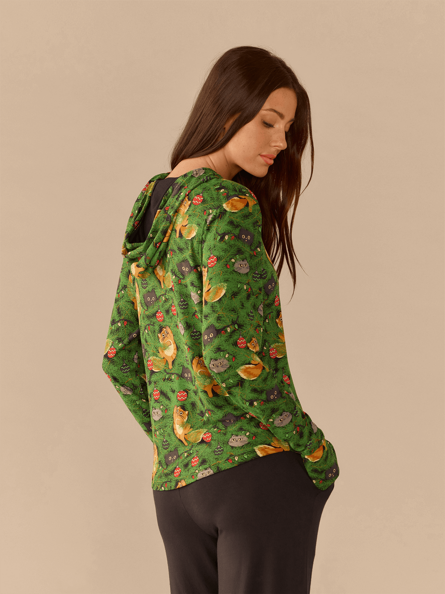 UltraModal™ Pullover Lounge Hoodie - Women's | Meowy Christmas