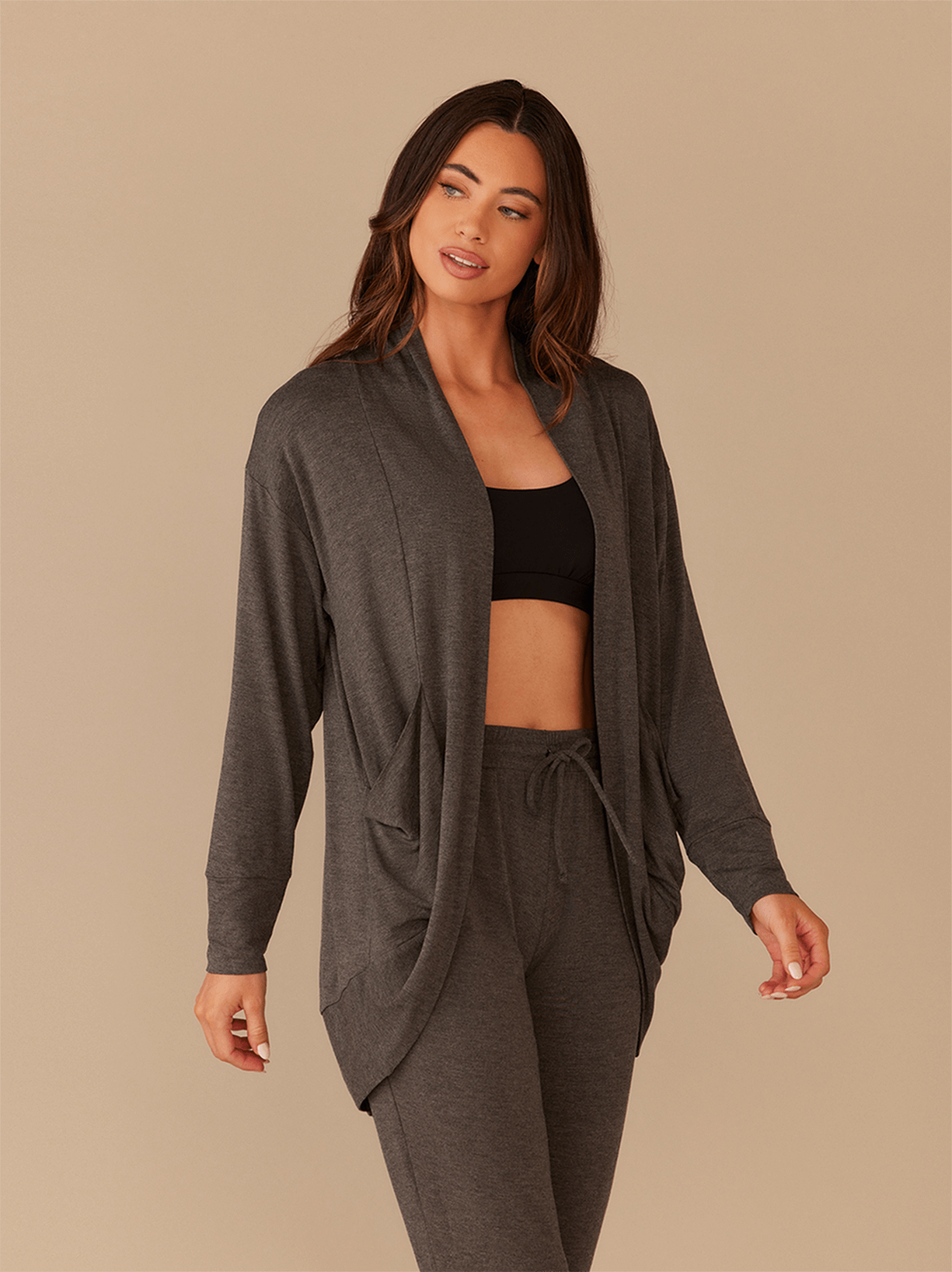 UltraModal™ Cocoon Cardigan | Heather Charcoal