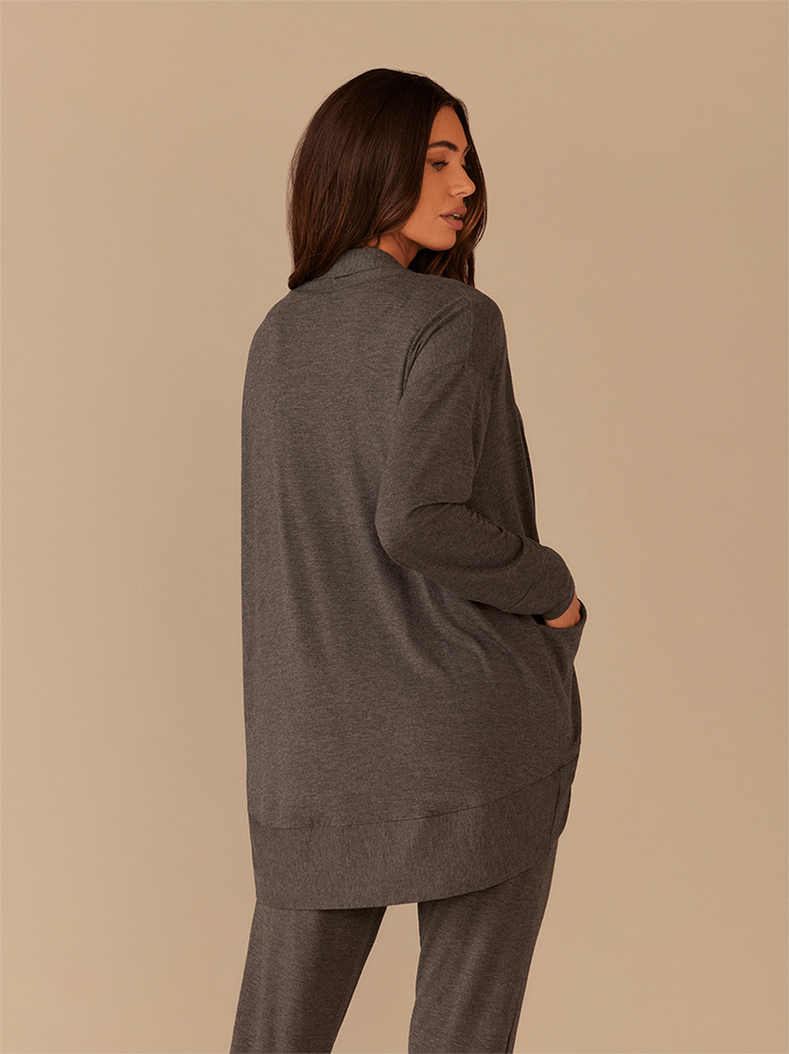 UltraModal™ Cocoon Cardigan | Heather Charcoal