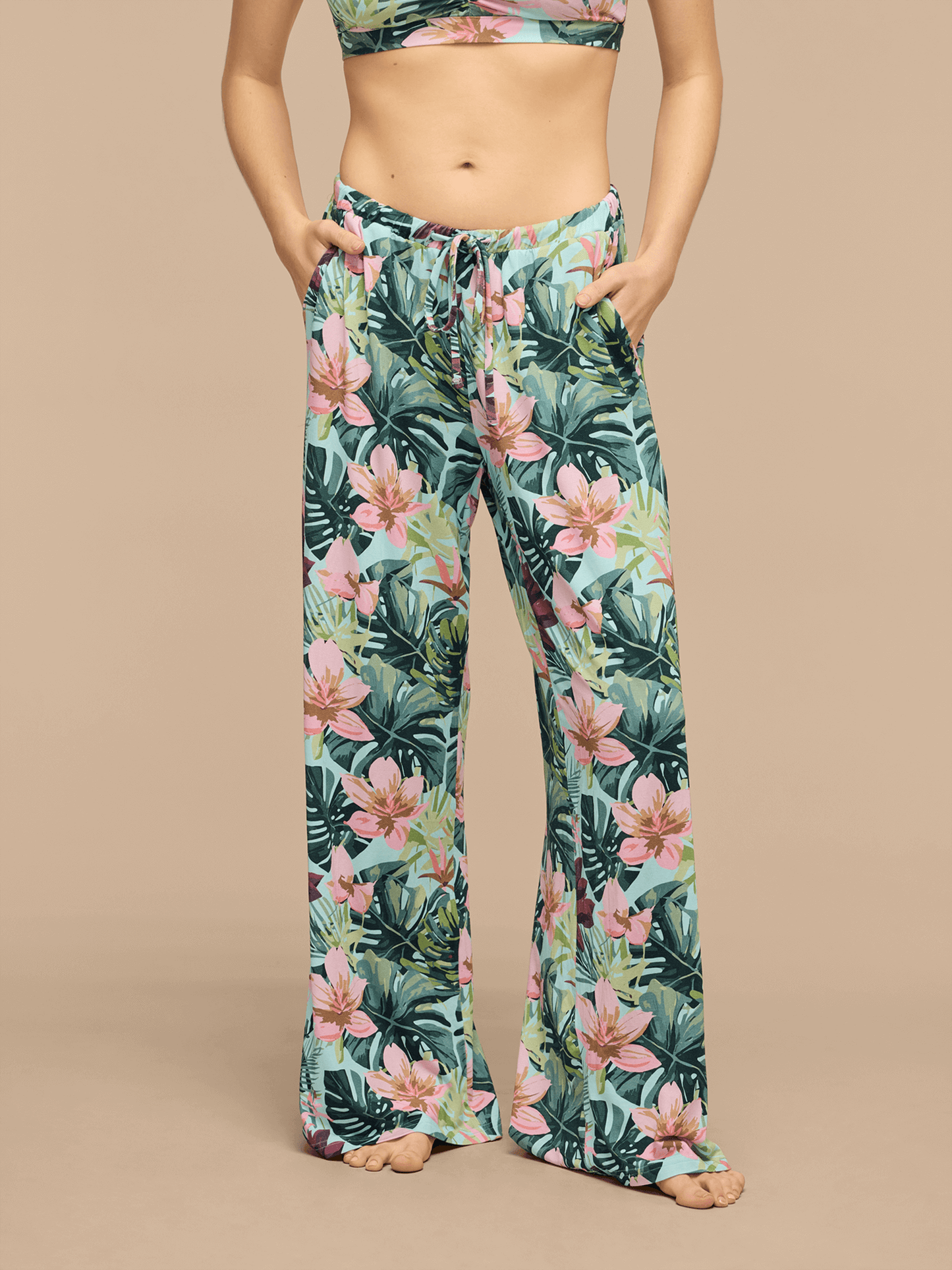 UltraModal™ Wide Leg Lounge Pant | Hibiscus
