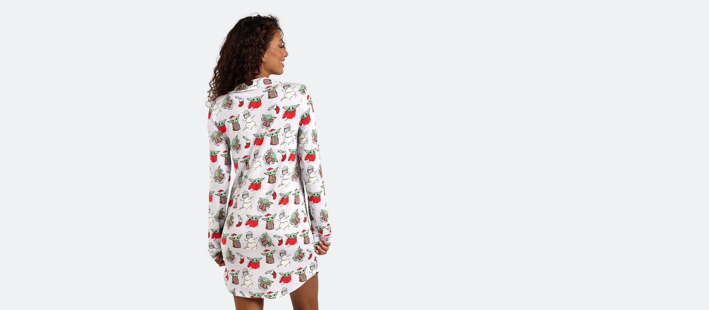 UltraModal™ Button Down PJ Dress | Gift of Grogu