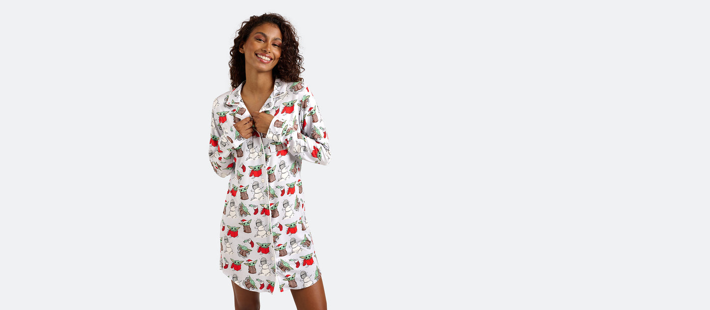 UltraModal™ Button Down PJ Dress | Gift of Grogu