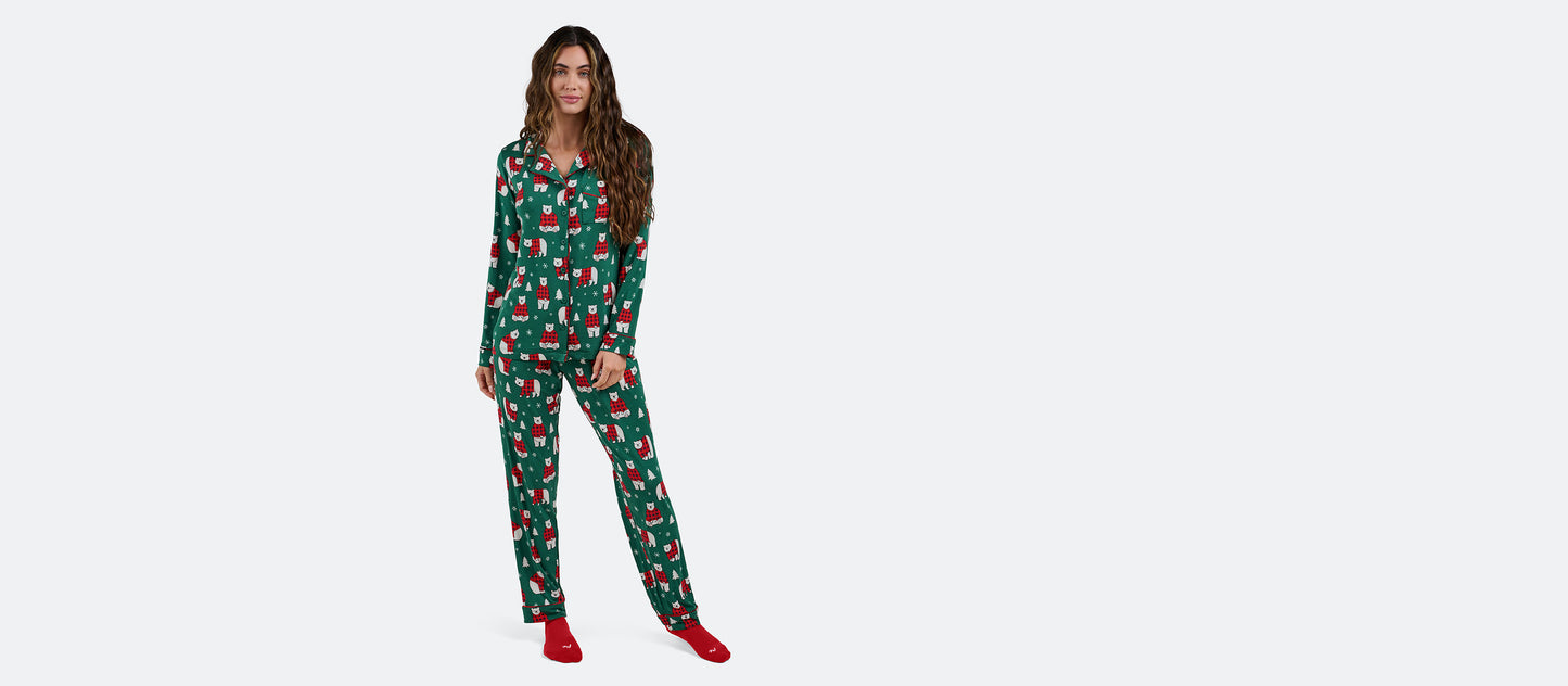 UltraModal™ Longsleeve PJ Set - Women's | Cozy Bears