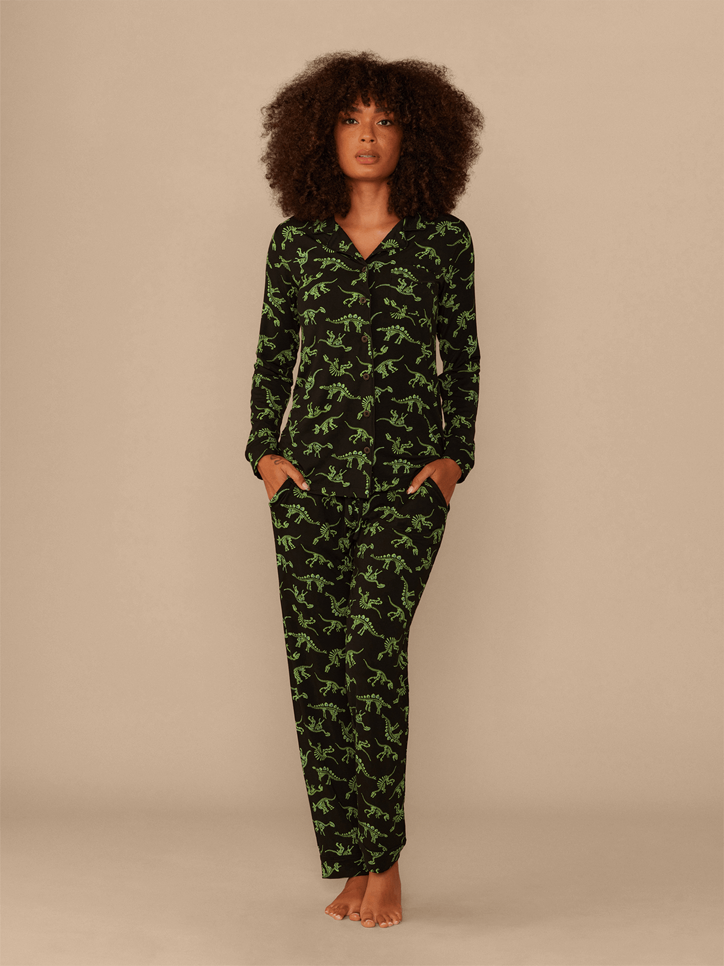 UltraModal™ Long Sleeve PJ Set - Women's | Electric Dino