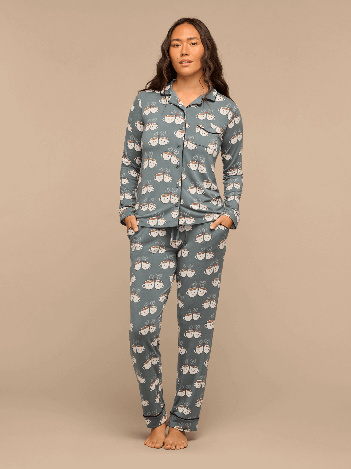 UltraModal™ Longsleeve PJ Set - Women's | Love You A Latte