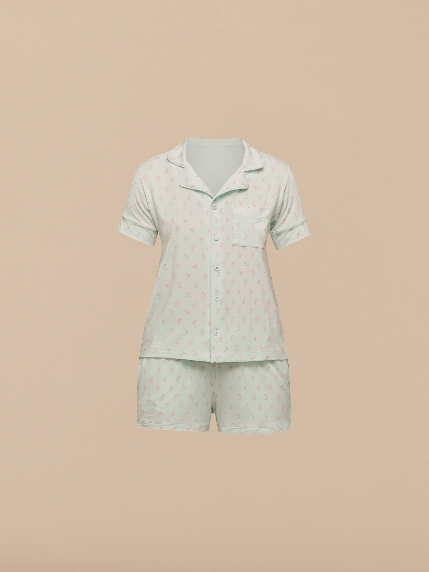 UltraModal™ Shortsleeve PJ Set - Women's | Blue Flamingos