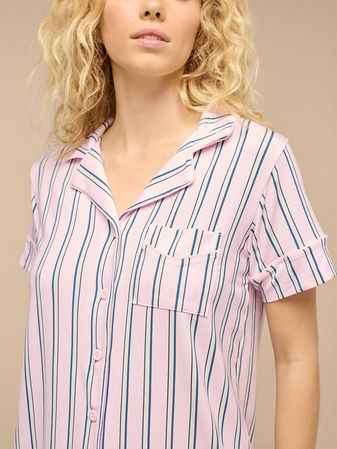 UltraModal™ Short Sleeve PJ Set - Women's | Hamptons Stripes