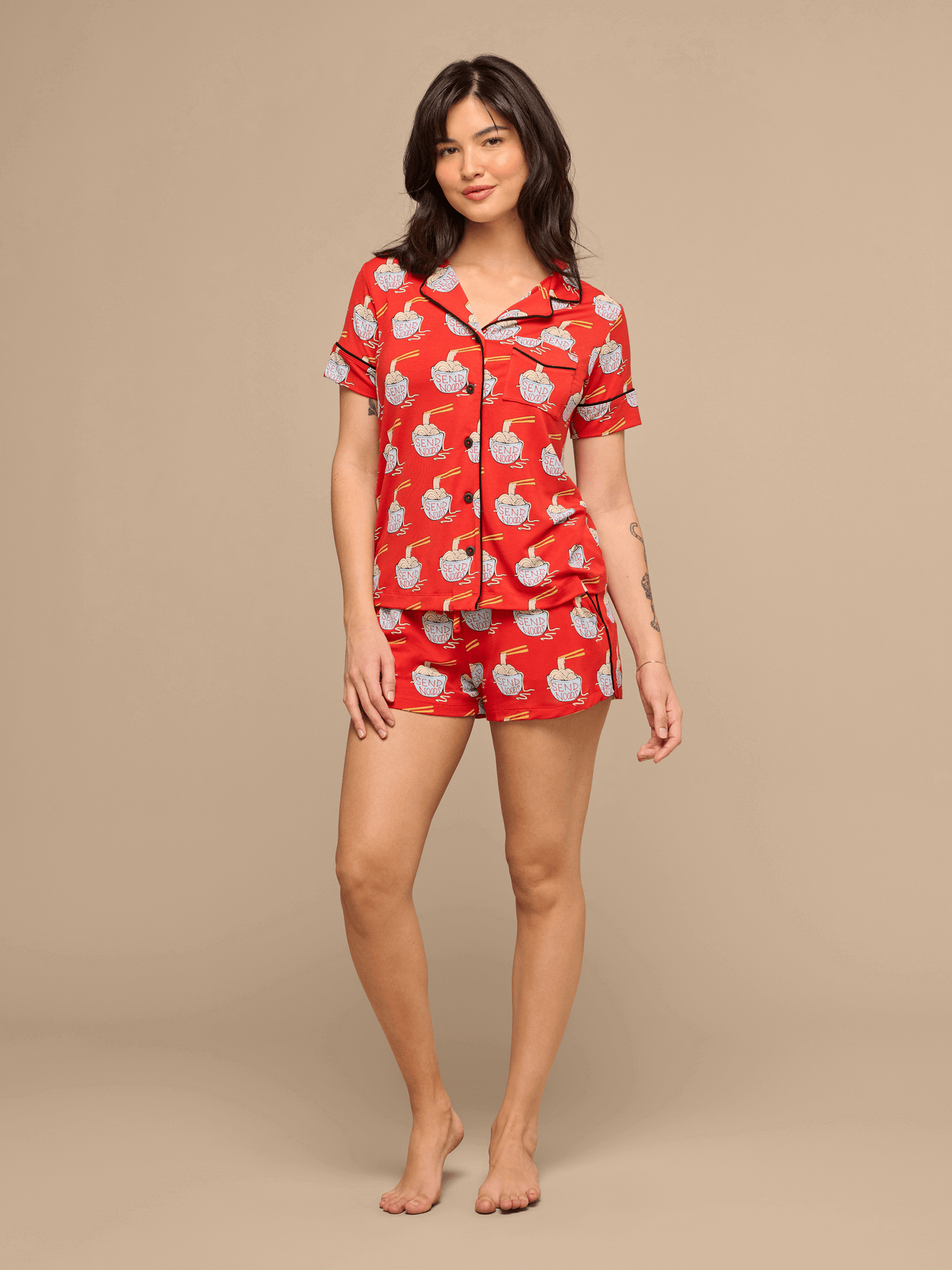 UltraModal™ Short Sleeve PJ Set - Women's | Send Noods 2.0