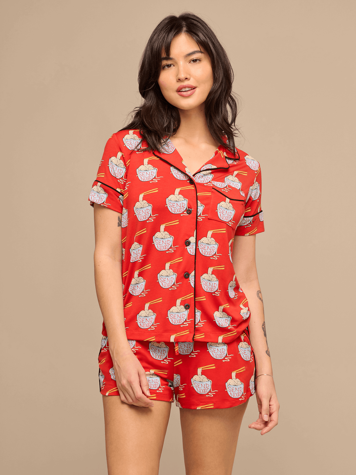 UltraModal™ Short Sleeve PJ Set - Women's | Send Noods 2.0