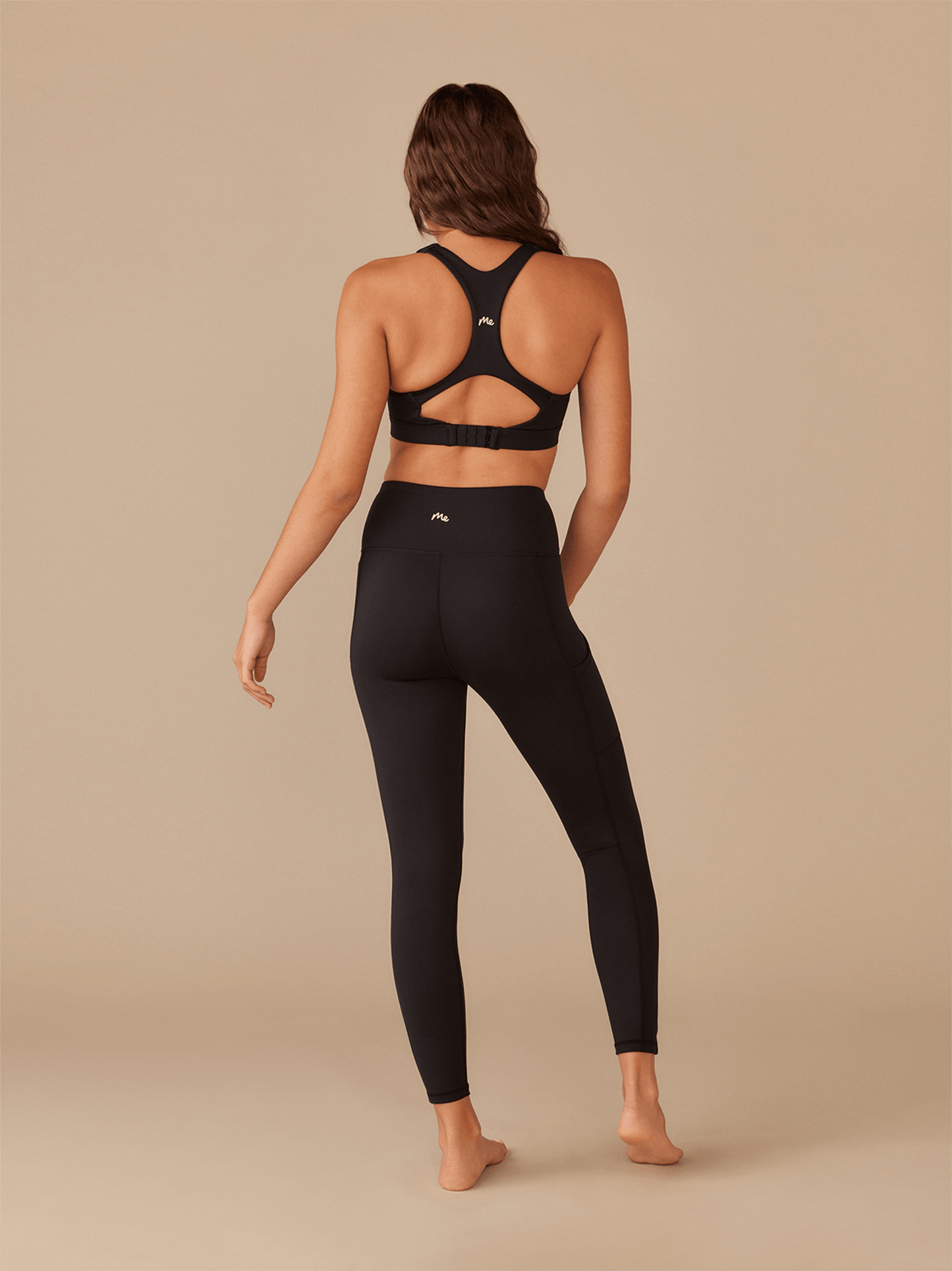 MoveMe Racerback Sports Bra | Black