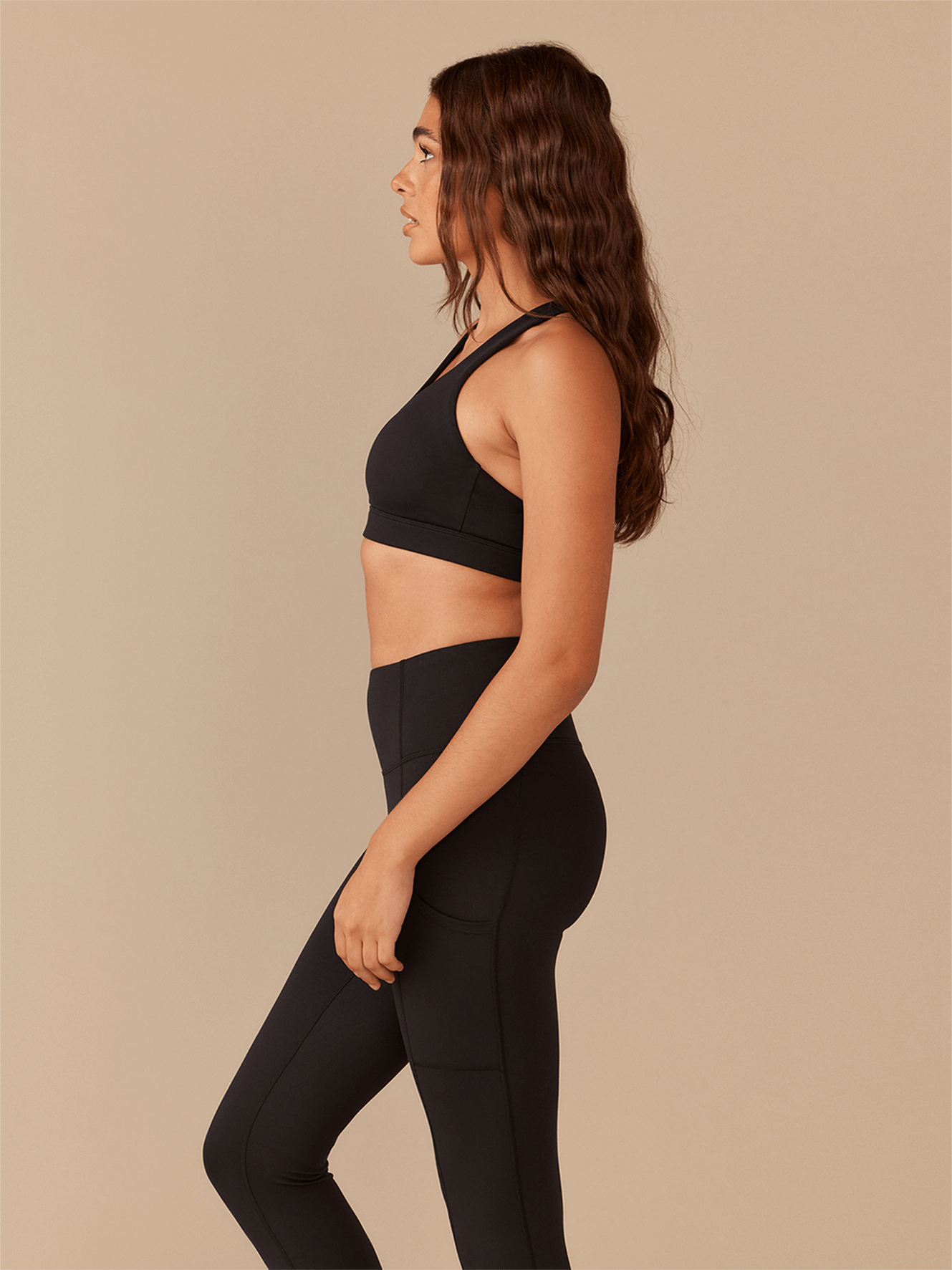 MoveMe Racerback Sports Bra | Black