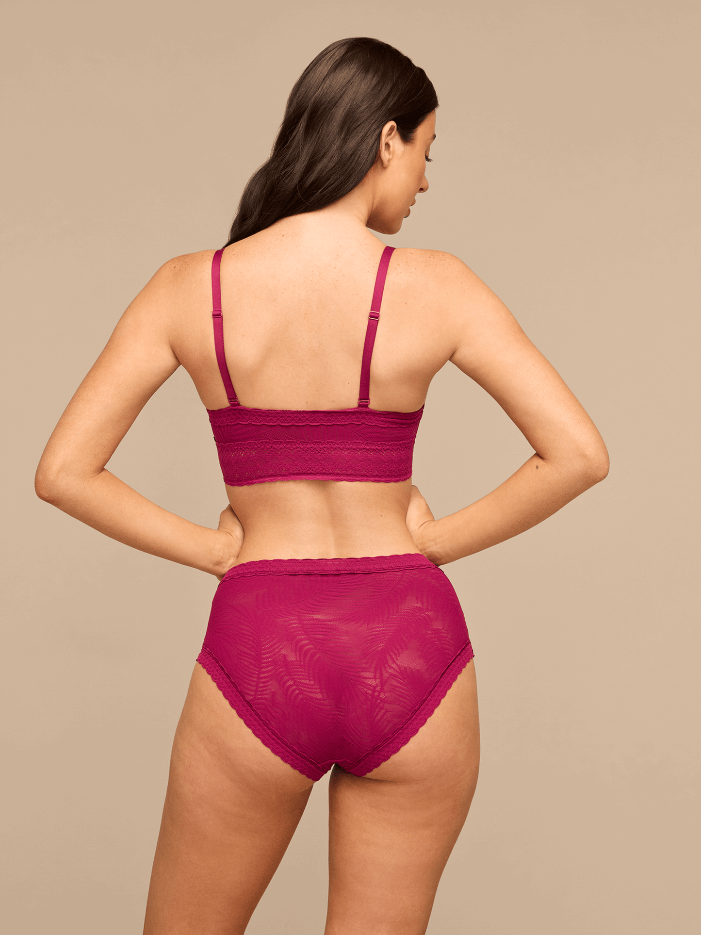 All Over Lace High-Waist Brief | Plum Feather