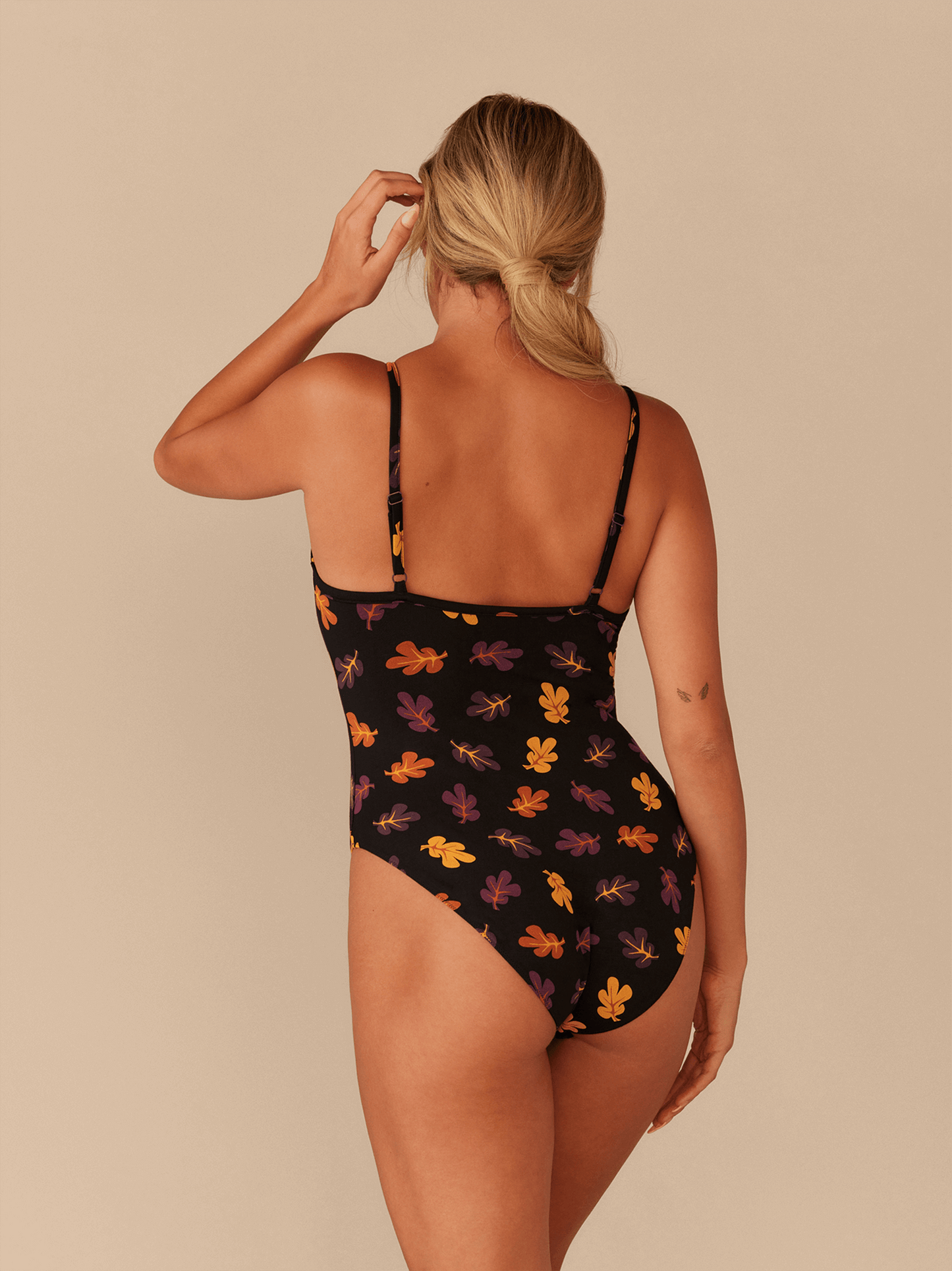 UltraModal™ Lace V-Neck Bodysuit | Fall Leaves