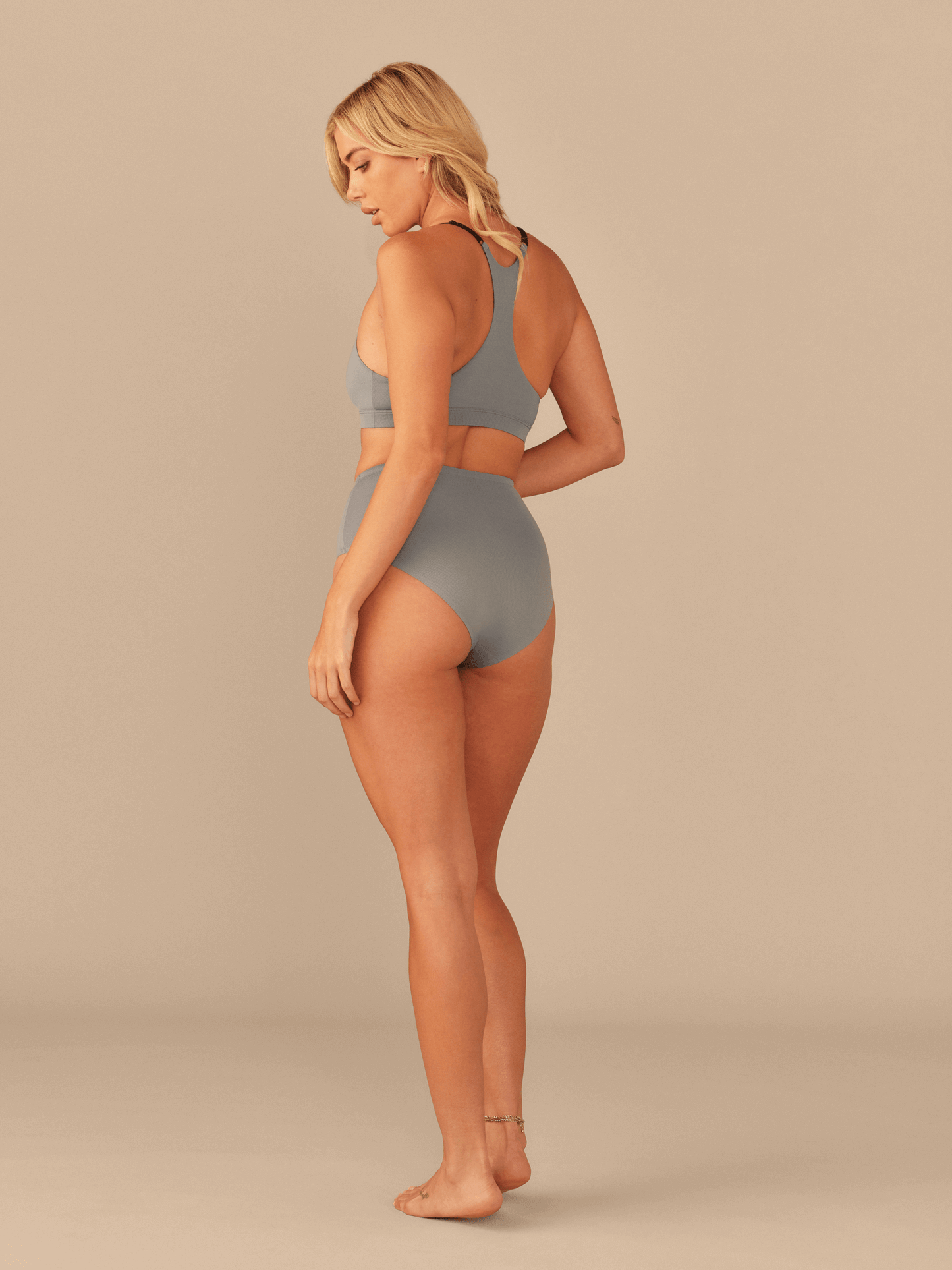 MoveMe Racerback Bralette | Goblin Blue