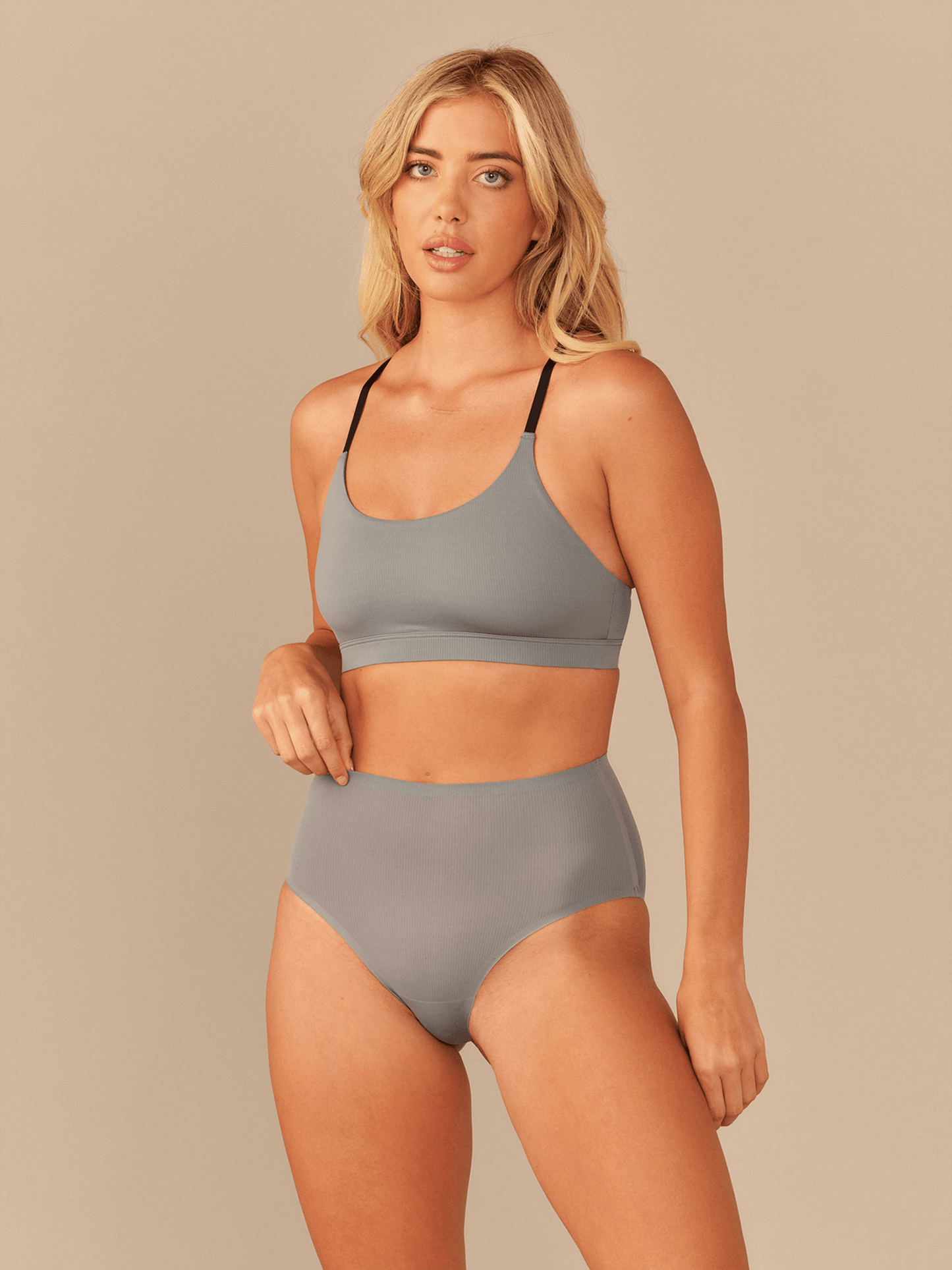 MoveMe Racerback Bralette | Goblin Blue