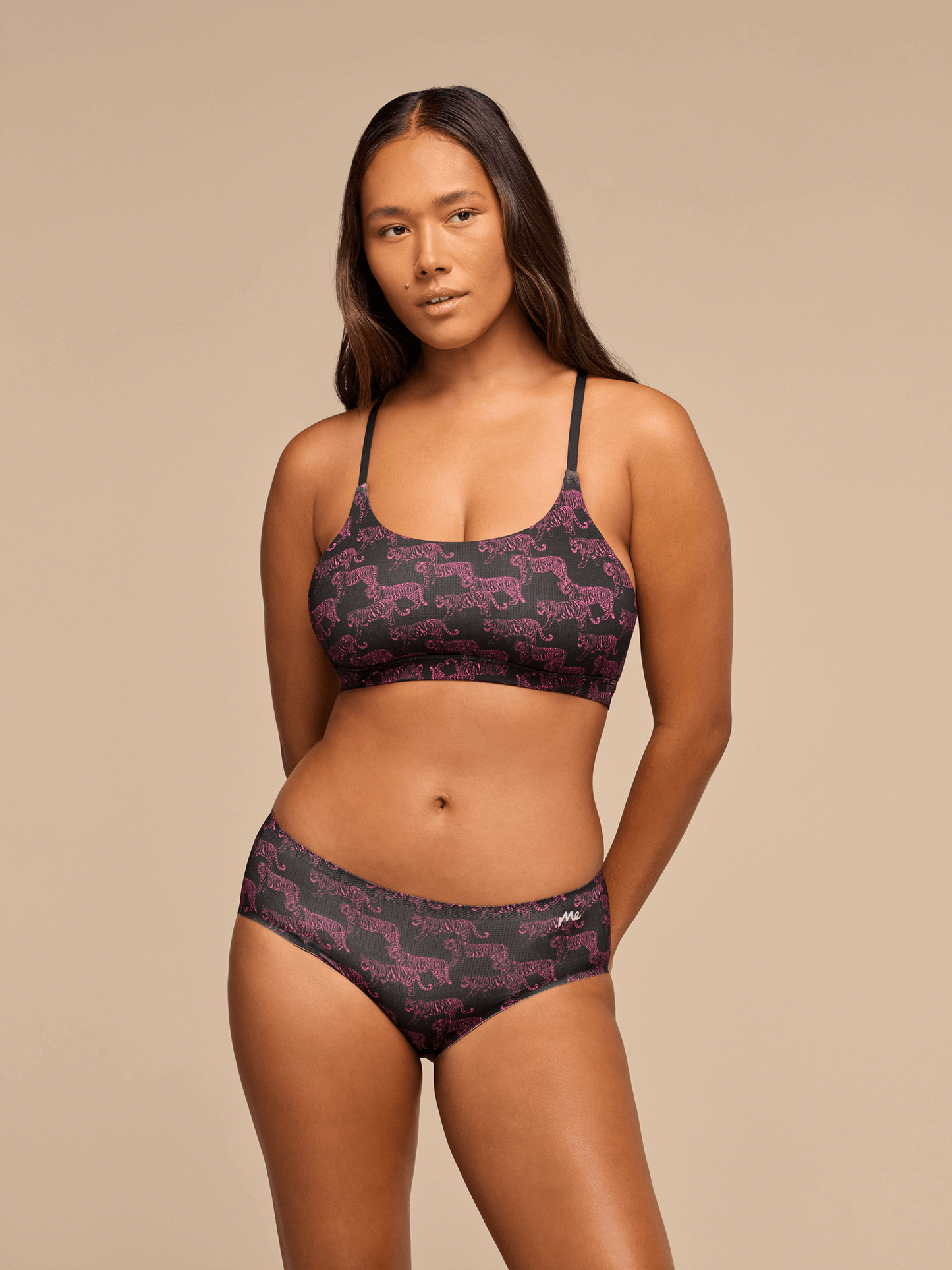 Breathe Racerback Bralette | Neon Tigers