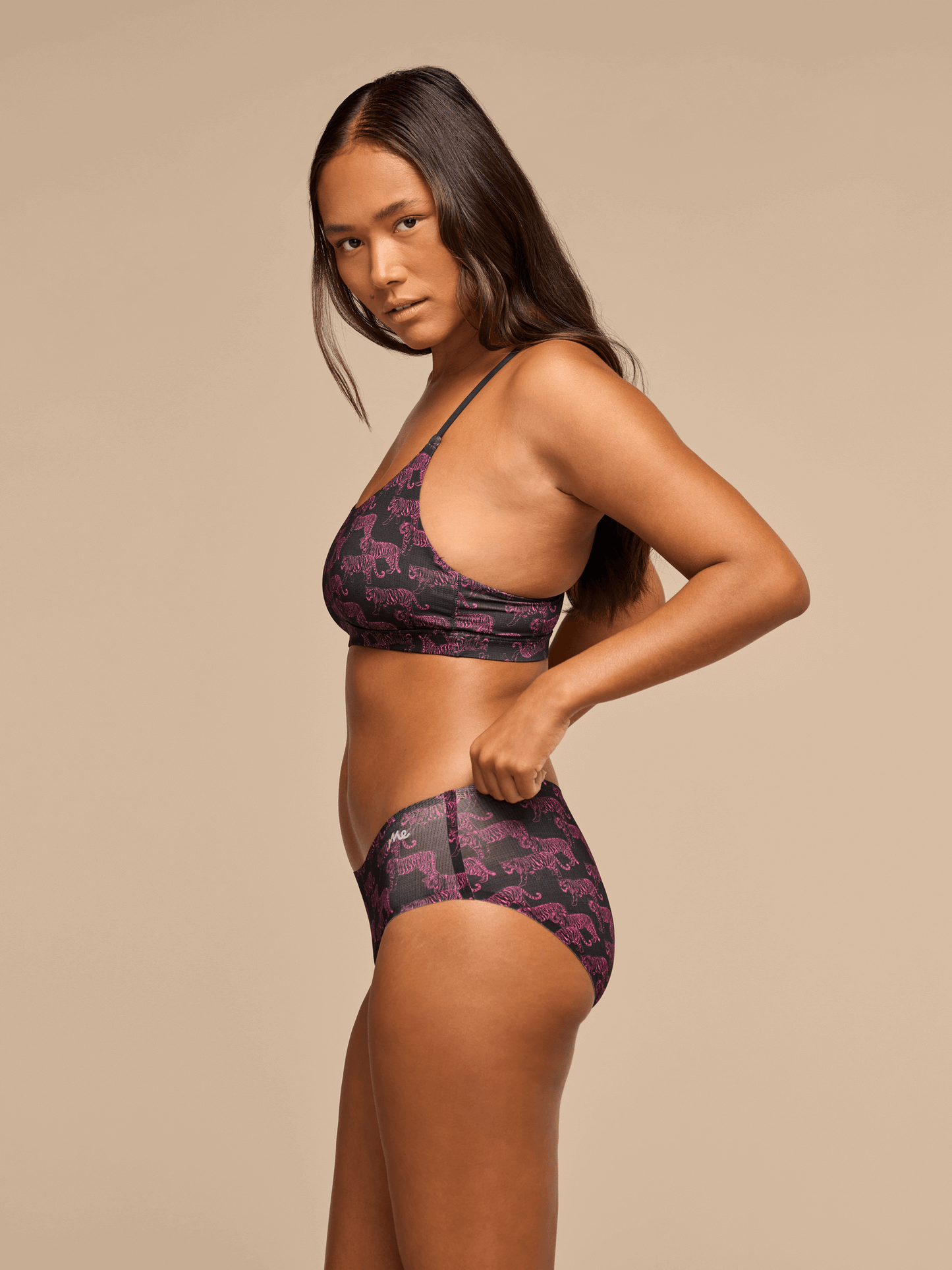 Breathe Racerback Bralette | Neon Tigers