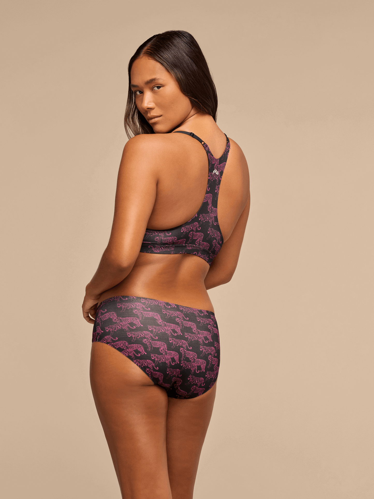 Breathe Racerback Bralette | Neon Tigers