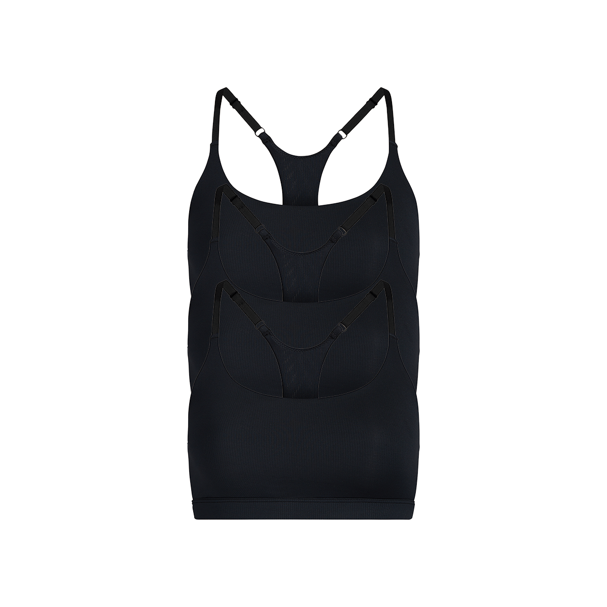 Breathe Racerback Bralette 3-Pack | Black Pack
