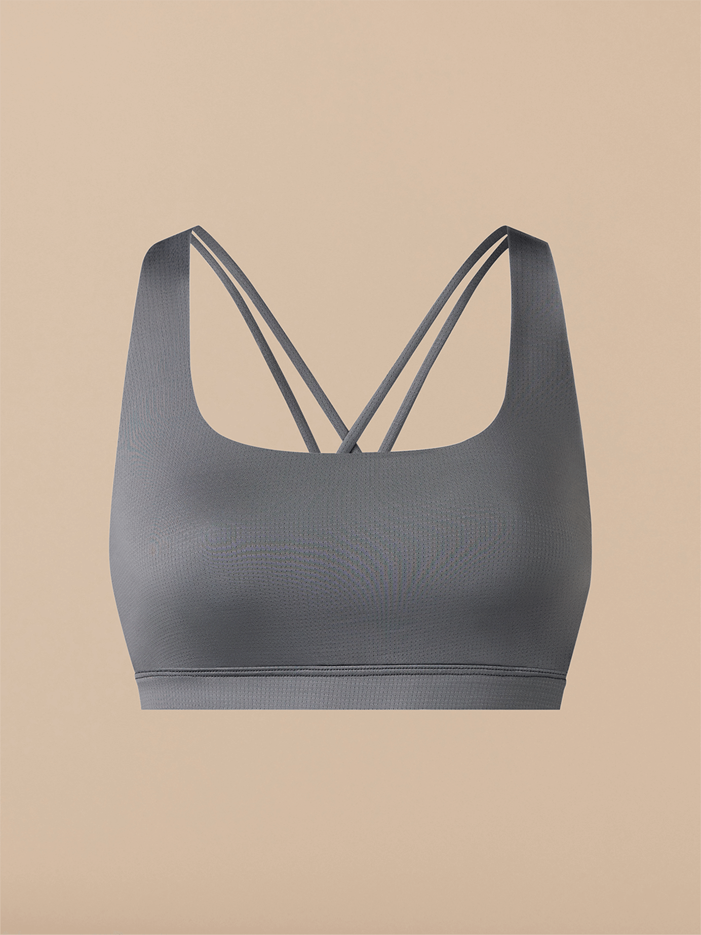 Breathe Strappy Back Bralette | Grey