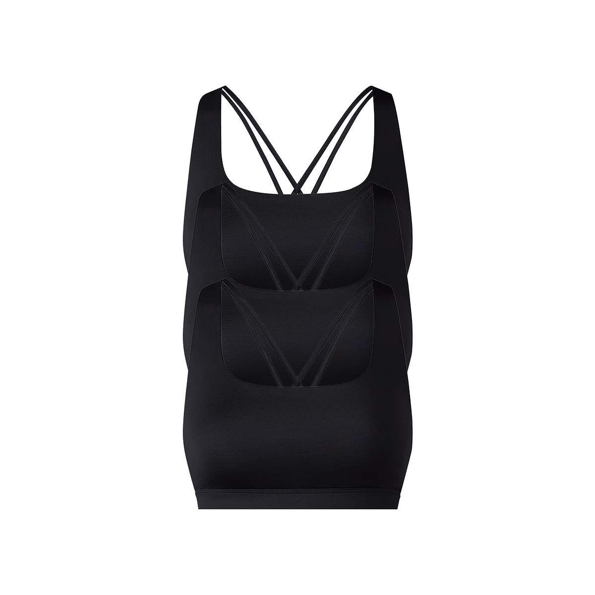 Breathe Strappy Back Bralette 3-Pack | Black Pack