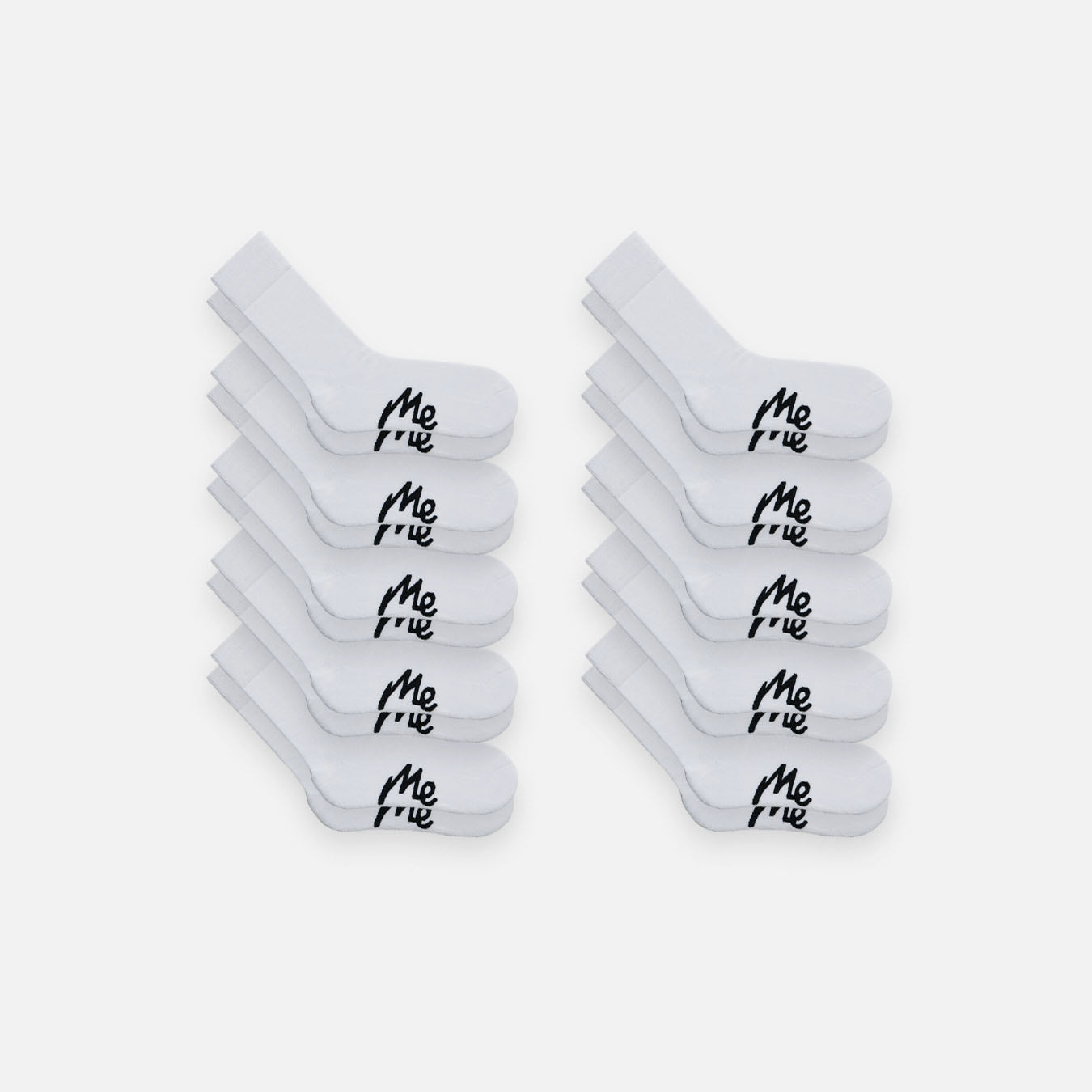 Heritage Crew Sock 10-Pack | White
