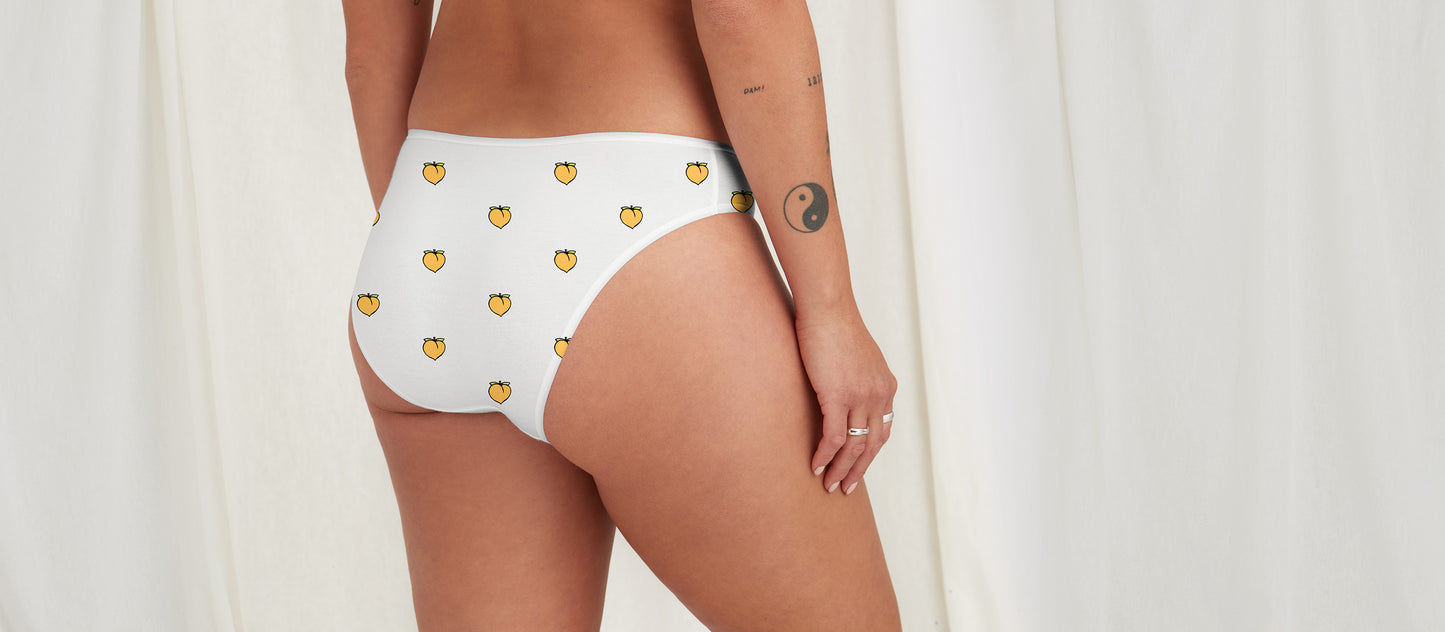 Stretch Cotton Bikini | Peaches