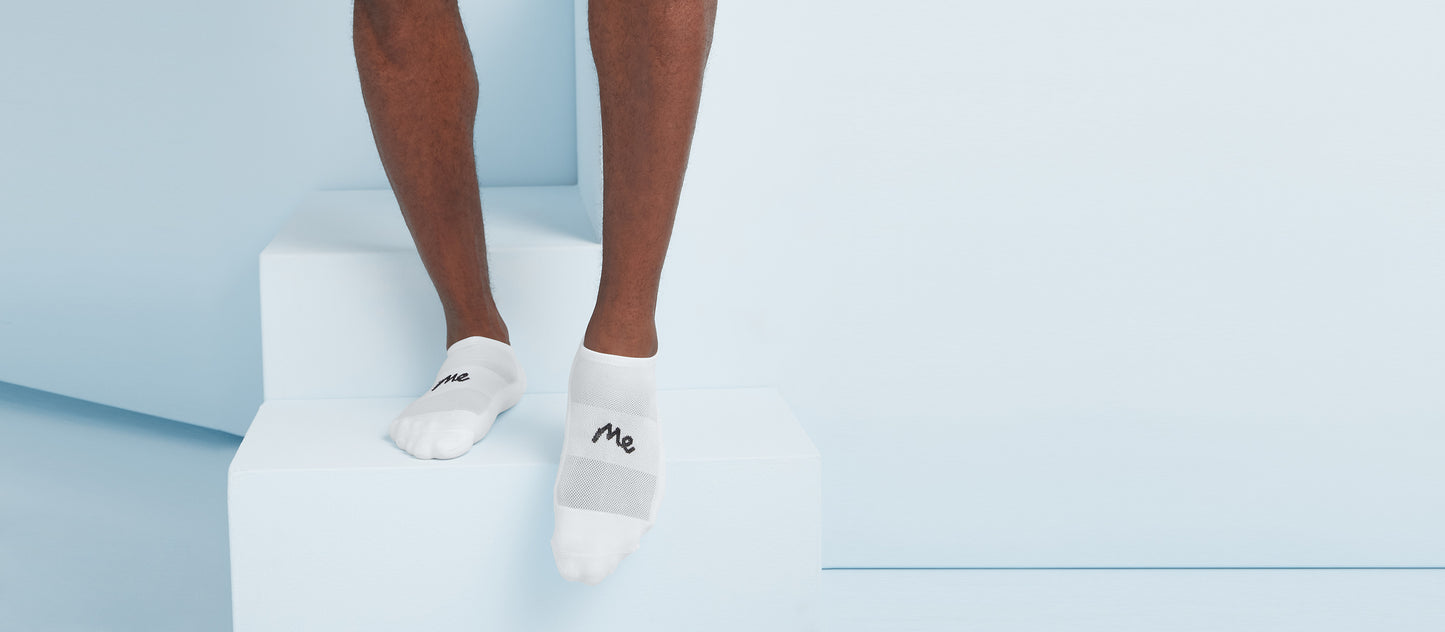 MoveMe Ankle Sock 6-Pack | White