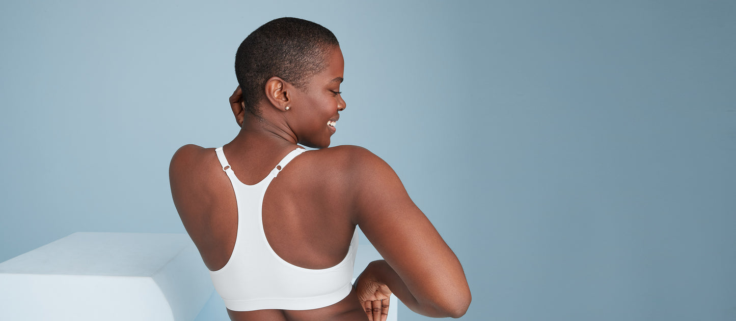 MoveMe Racerback Bralette | White