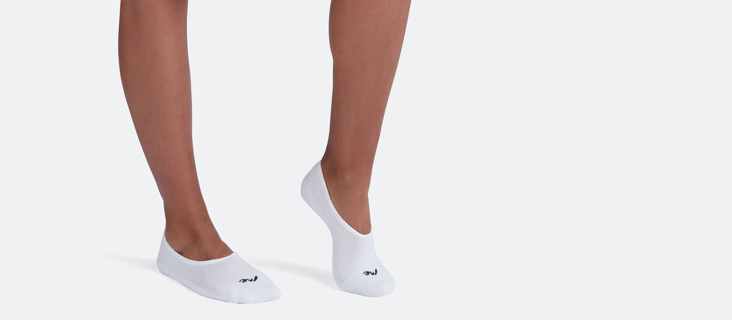 Heritage No Show Sock 6-Pack | White