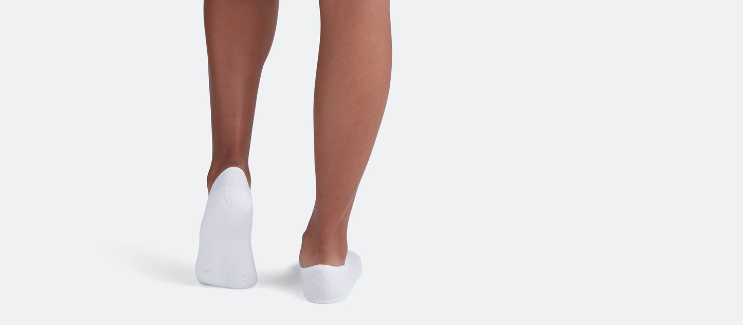 Heritage No Show Sock 6-Pack | White