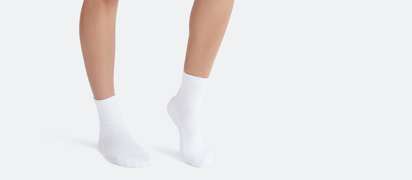 Heritage Quarter Sock 10-Pack | White