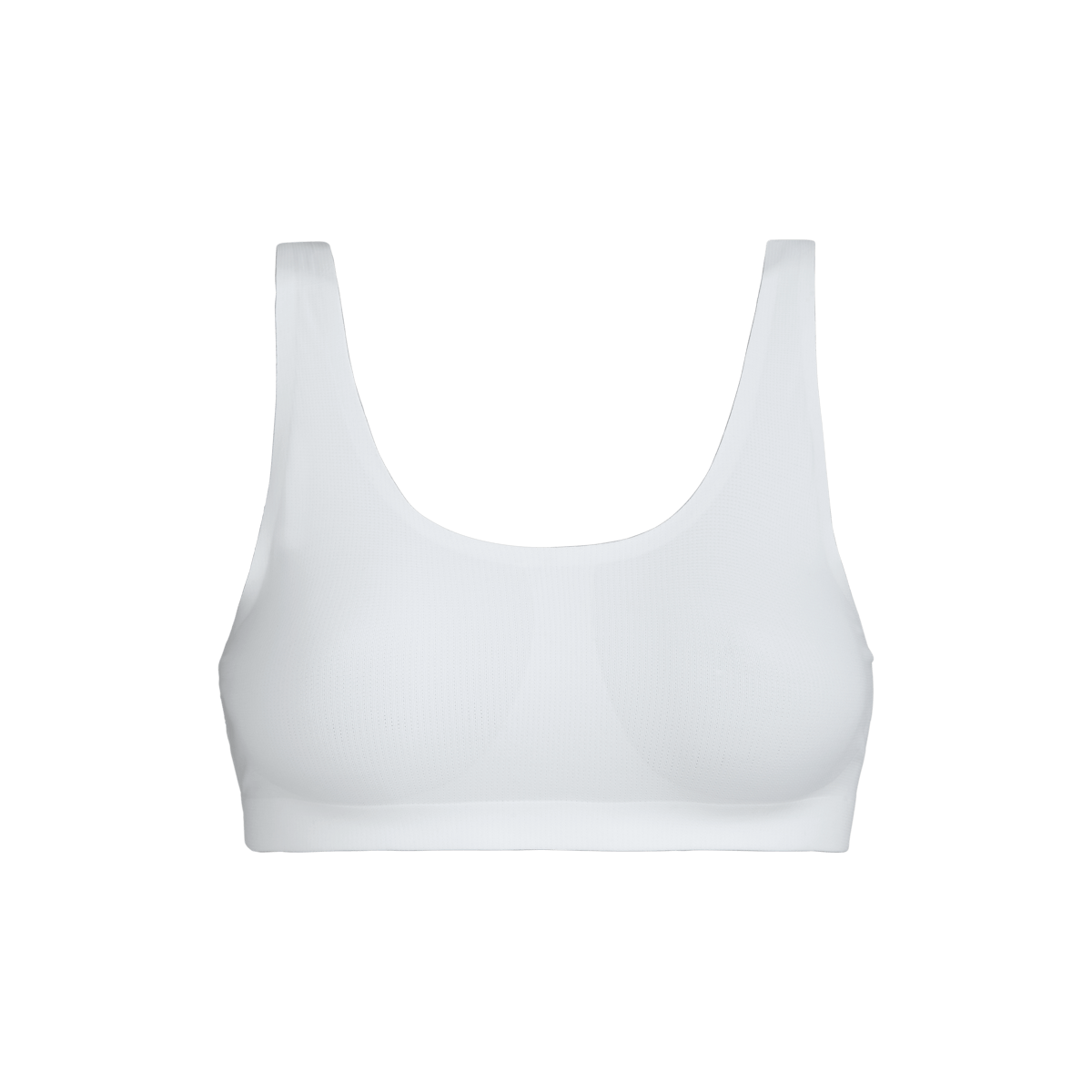 MoveMe Scoop Bralette | White