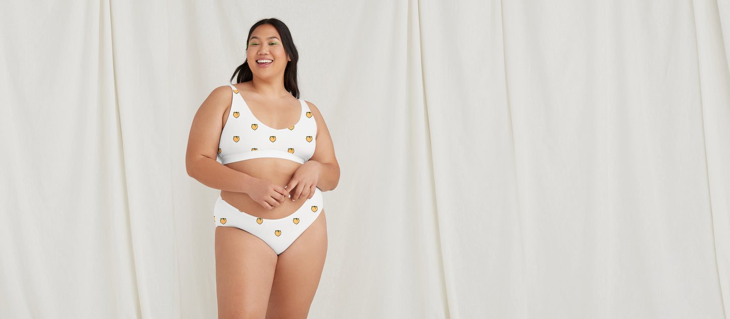 Stretch Cotton Hipster | Peaches