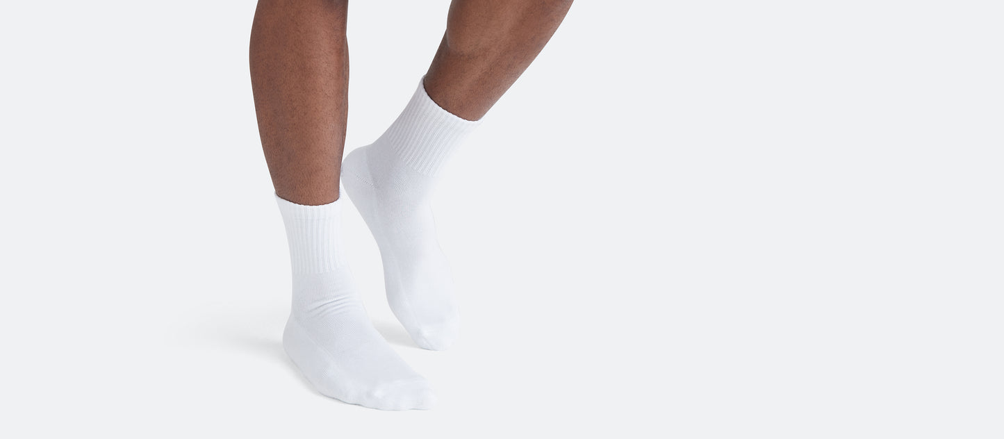 Heritage Quarter Sock 10-Pack | White