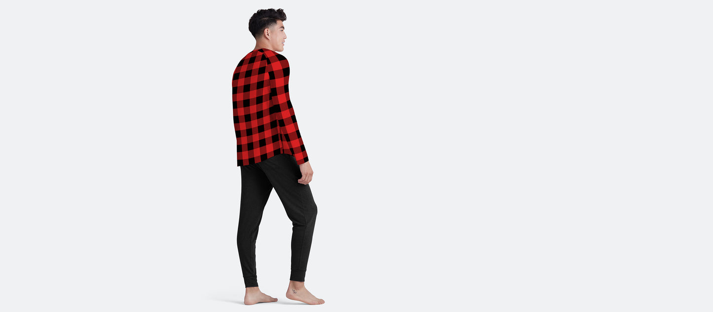 UltraModal™ Henley - Men's | Buffalo Check