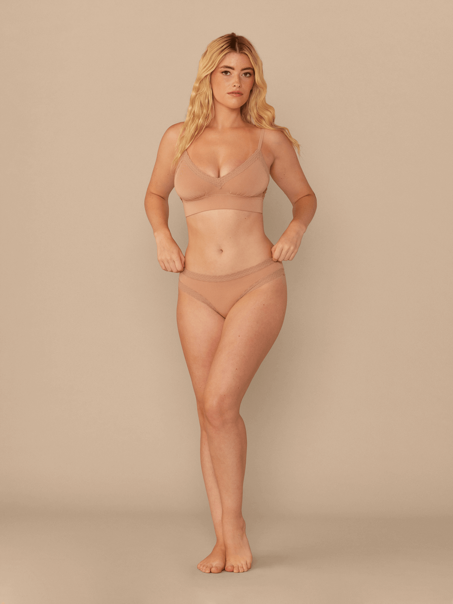 UltraModal™ Lace Tanga | Sand Dune