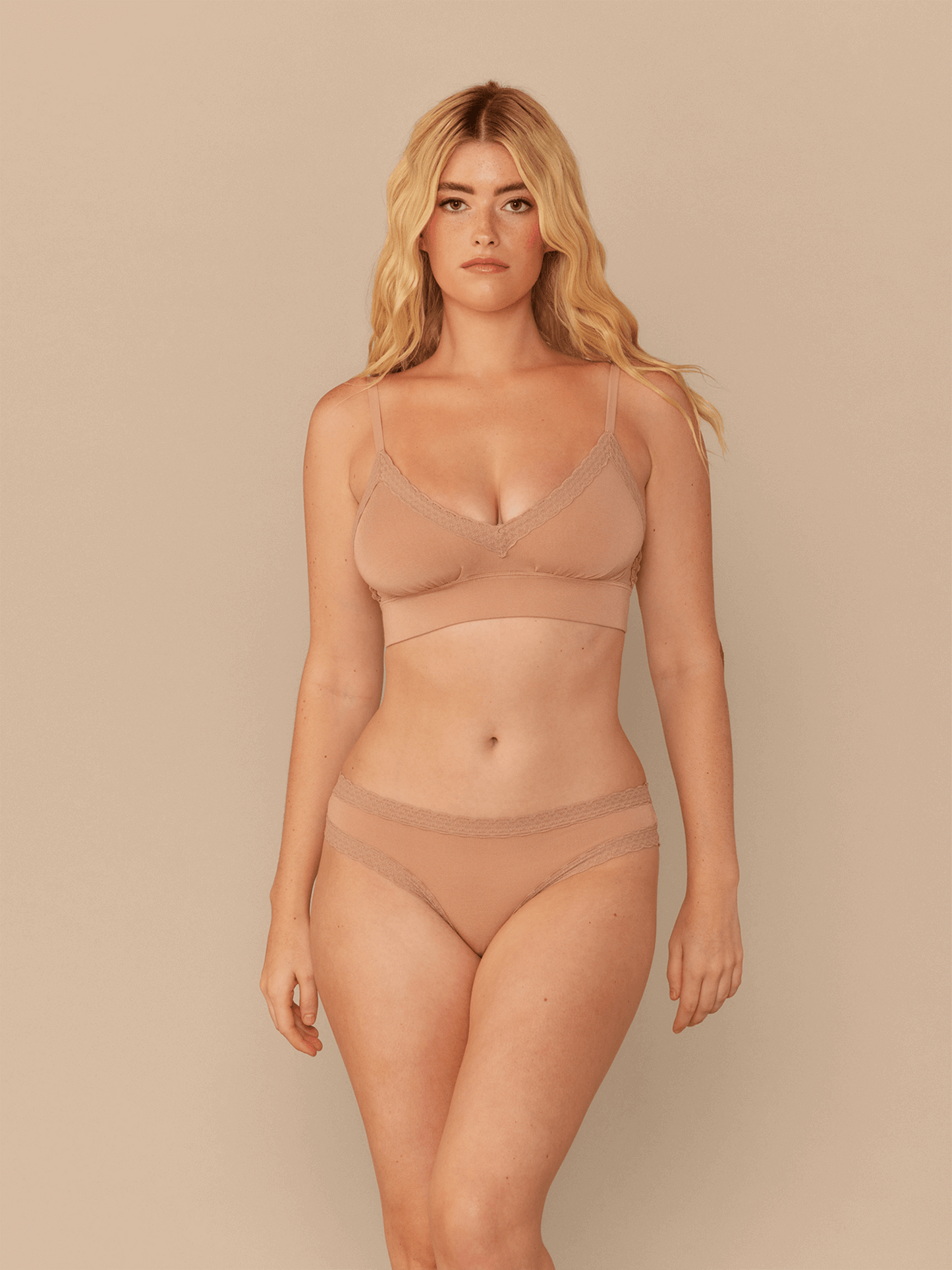 UltraModal™ Lace Tanga | Sand Dune