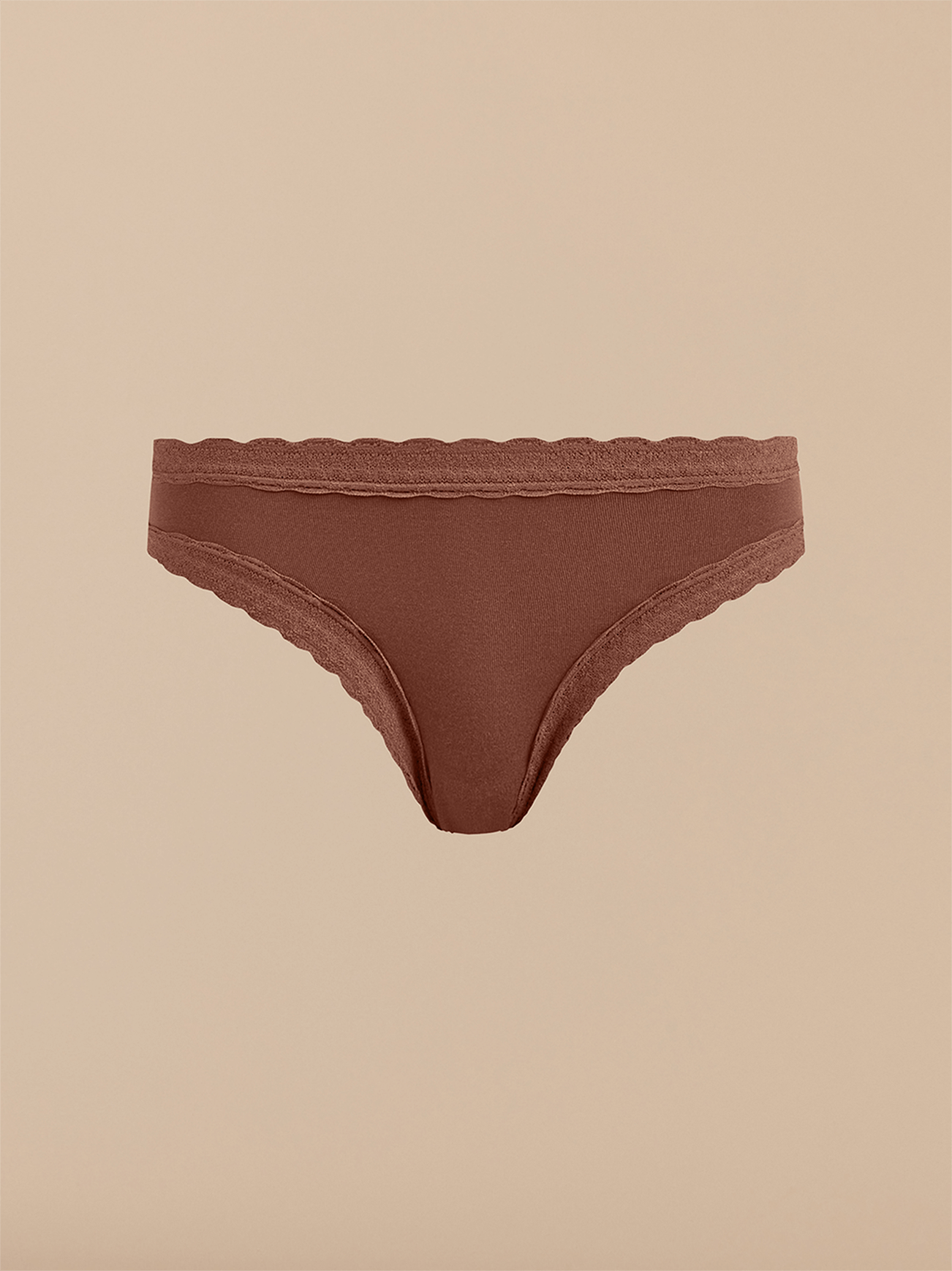 UltraModal™ Lace Tanga | Walnut Shell