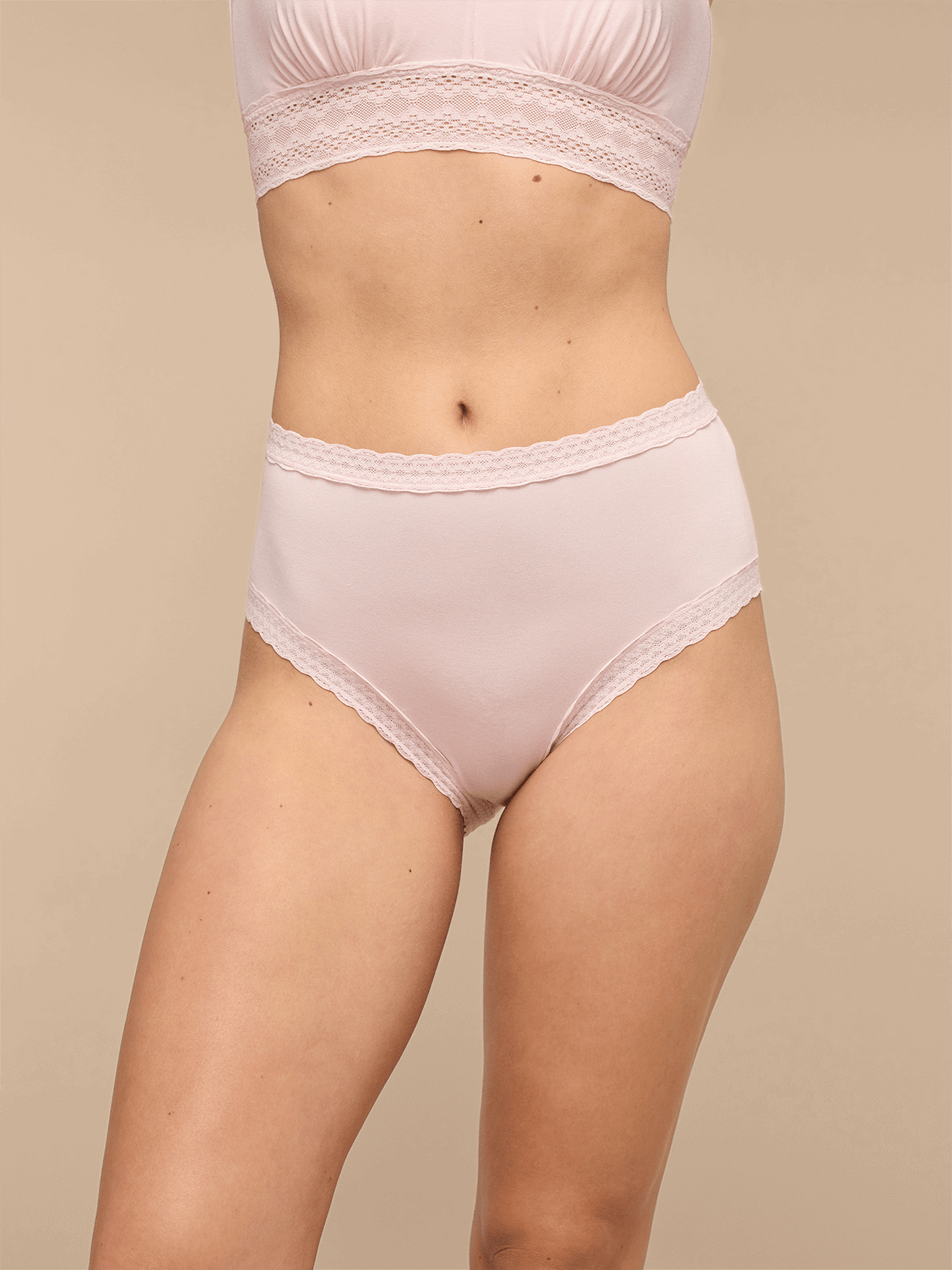 UltraModal™ Lace High-Waisted Cheeky Bikini | Peony