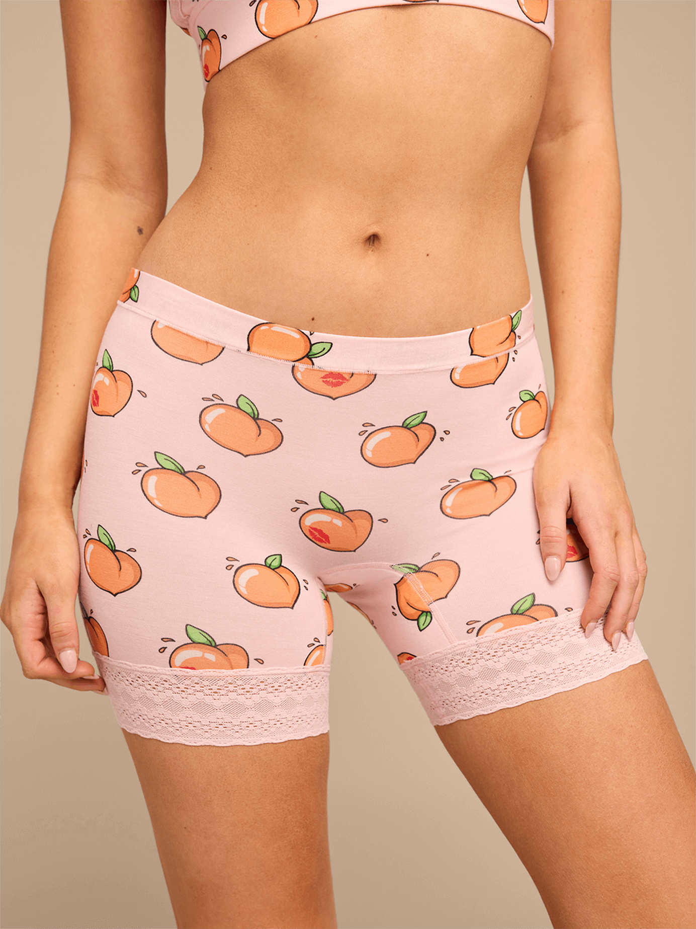 UltraModal™ Lace Long Boyshort | Kiss My Peach