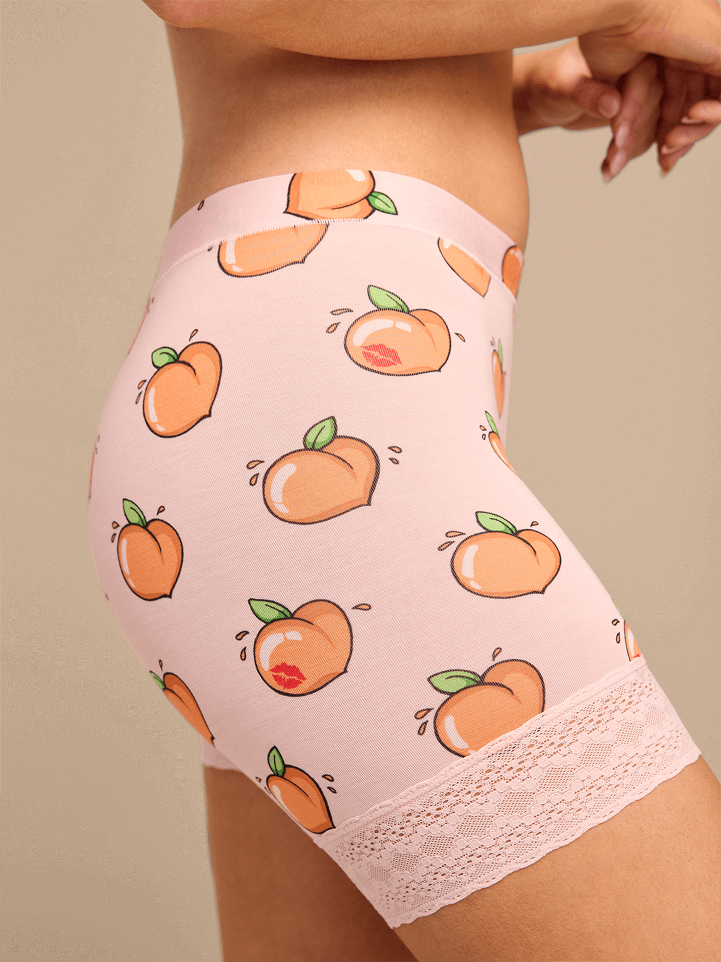UltraModal™ Lace Long Boyshort | Kiss My Peach