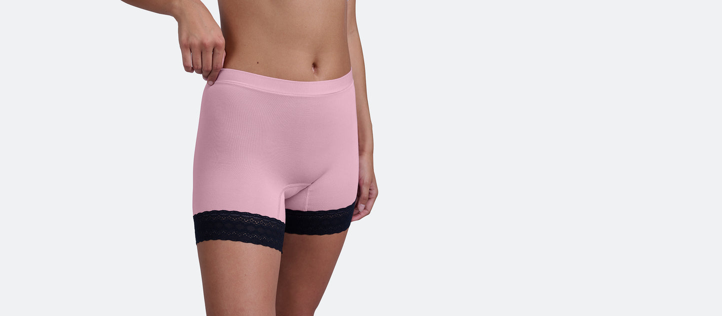 UltraModal™ Lace Long Boyshort | Pretty in Pink
