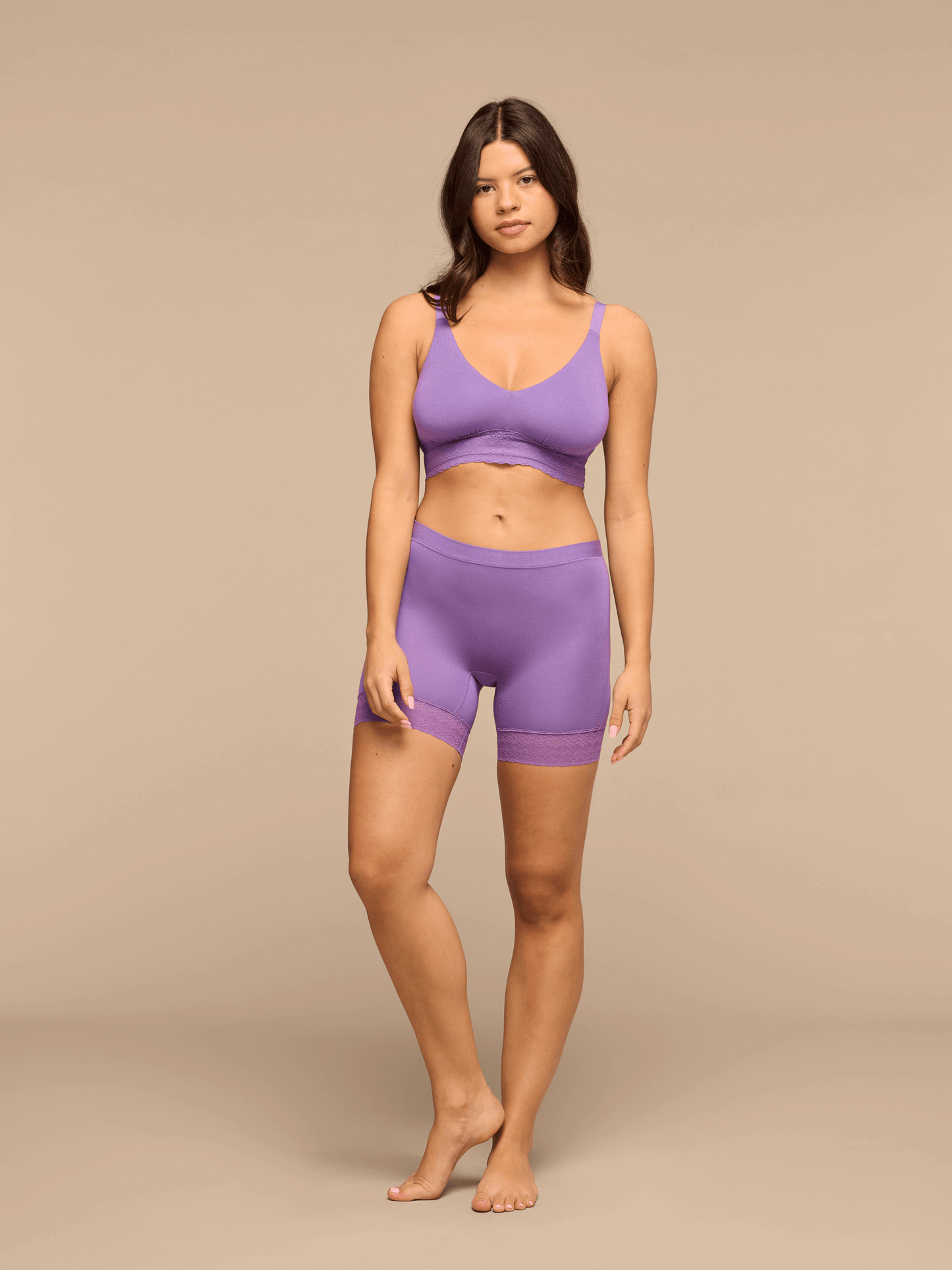 UltraModal™ Lace Long Boyshort | Purple
